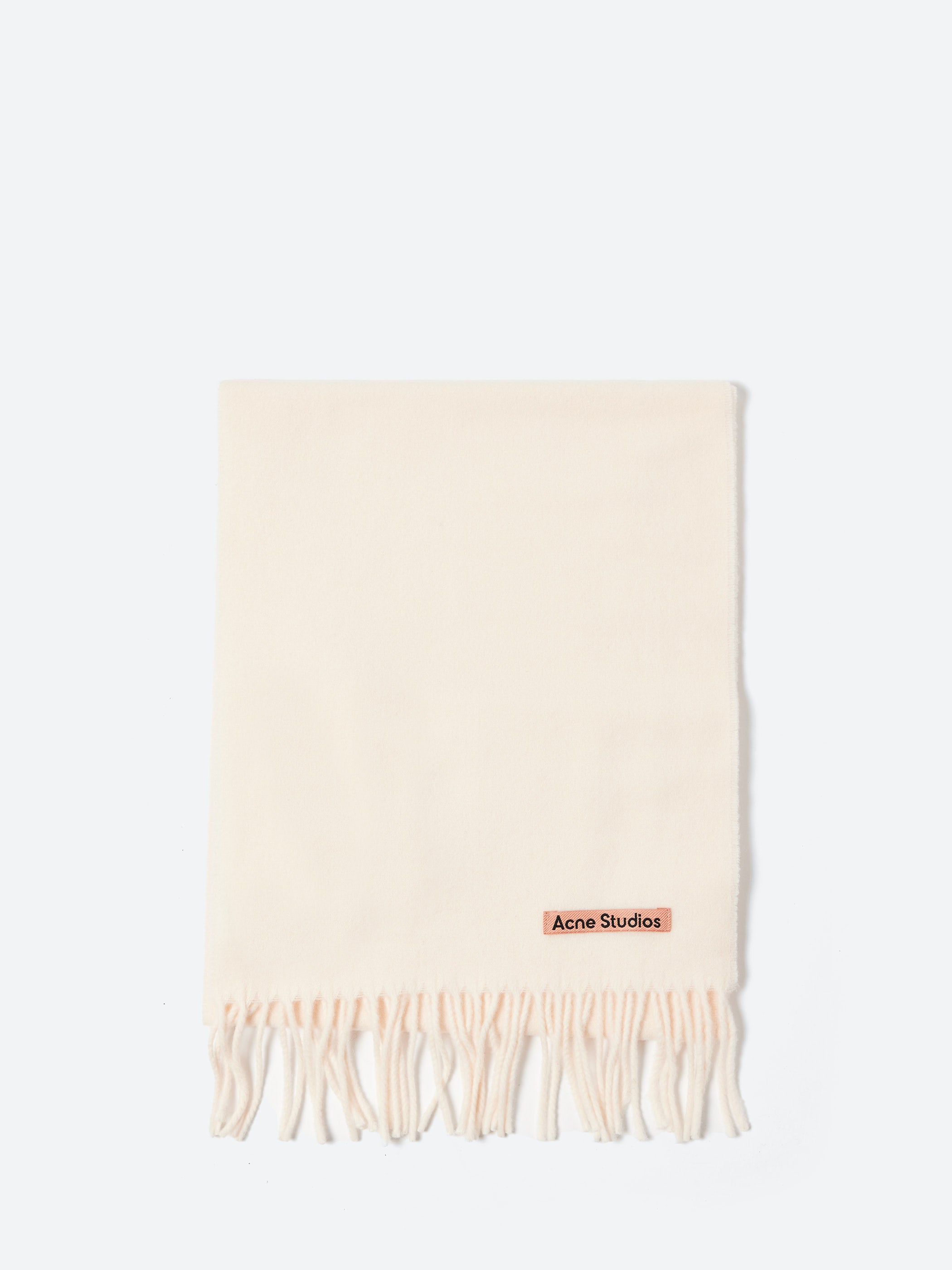 Fringe Wool Scarf - Skinny