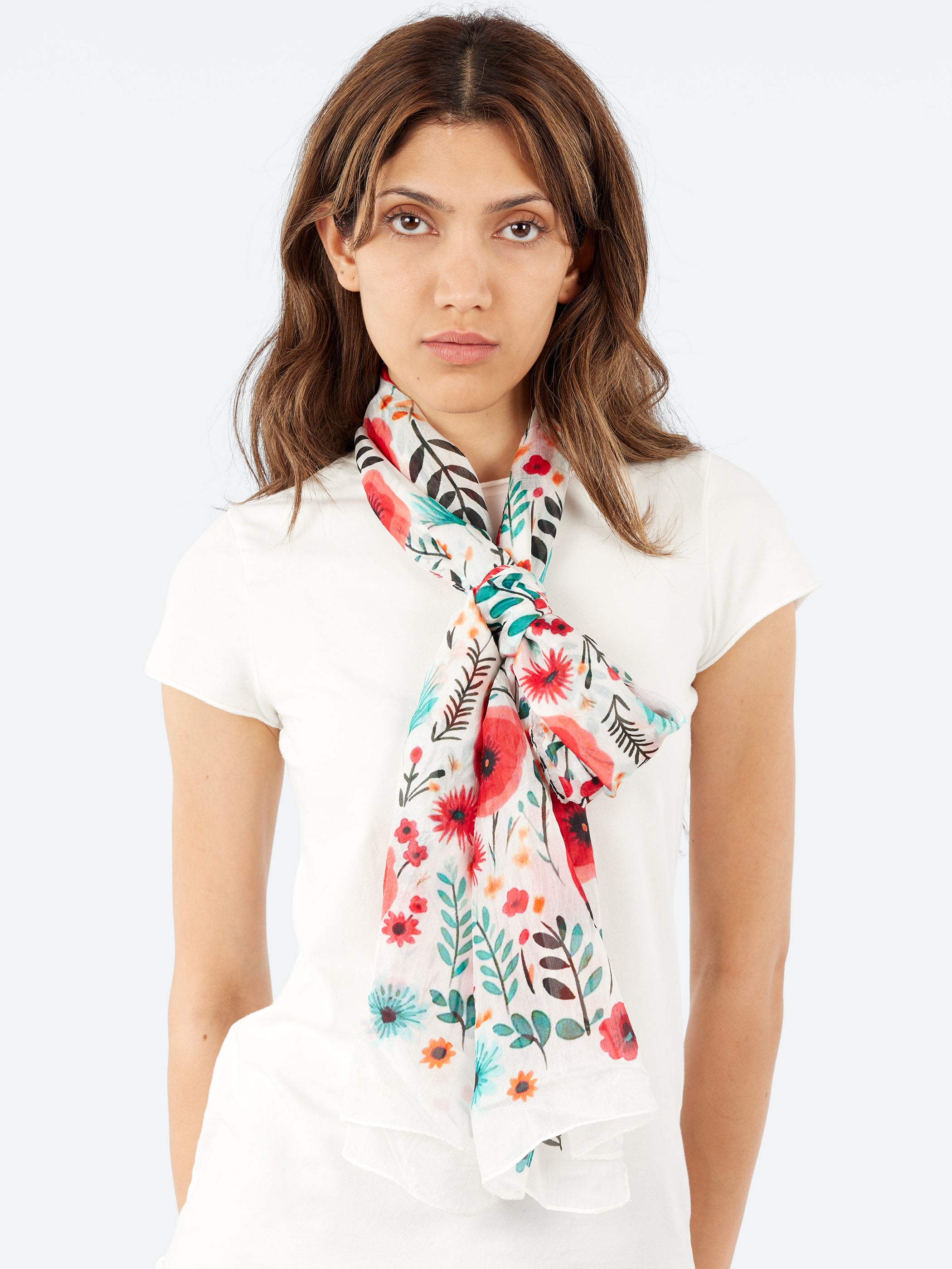 Poppy Print Scarf