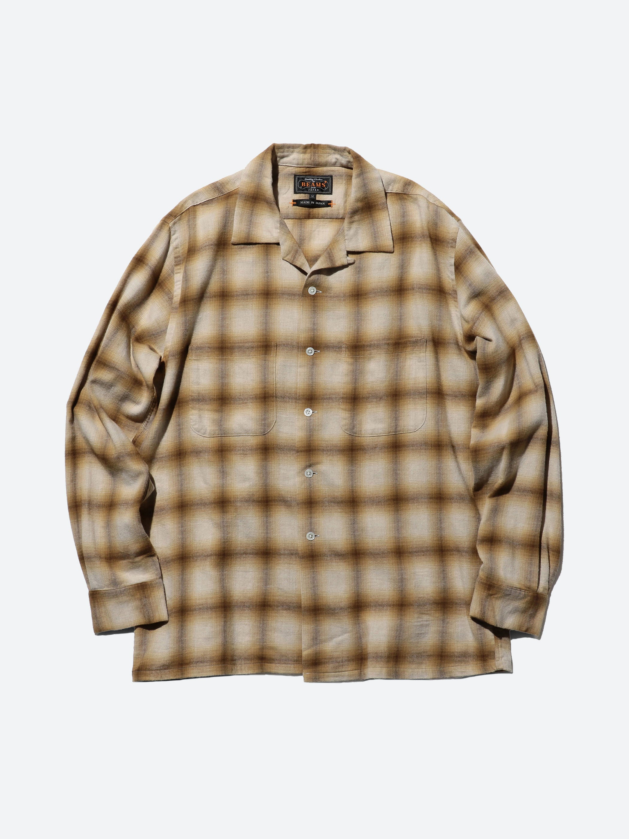 Open Collar Ombre Shirt