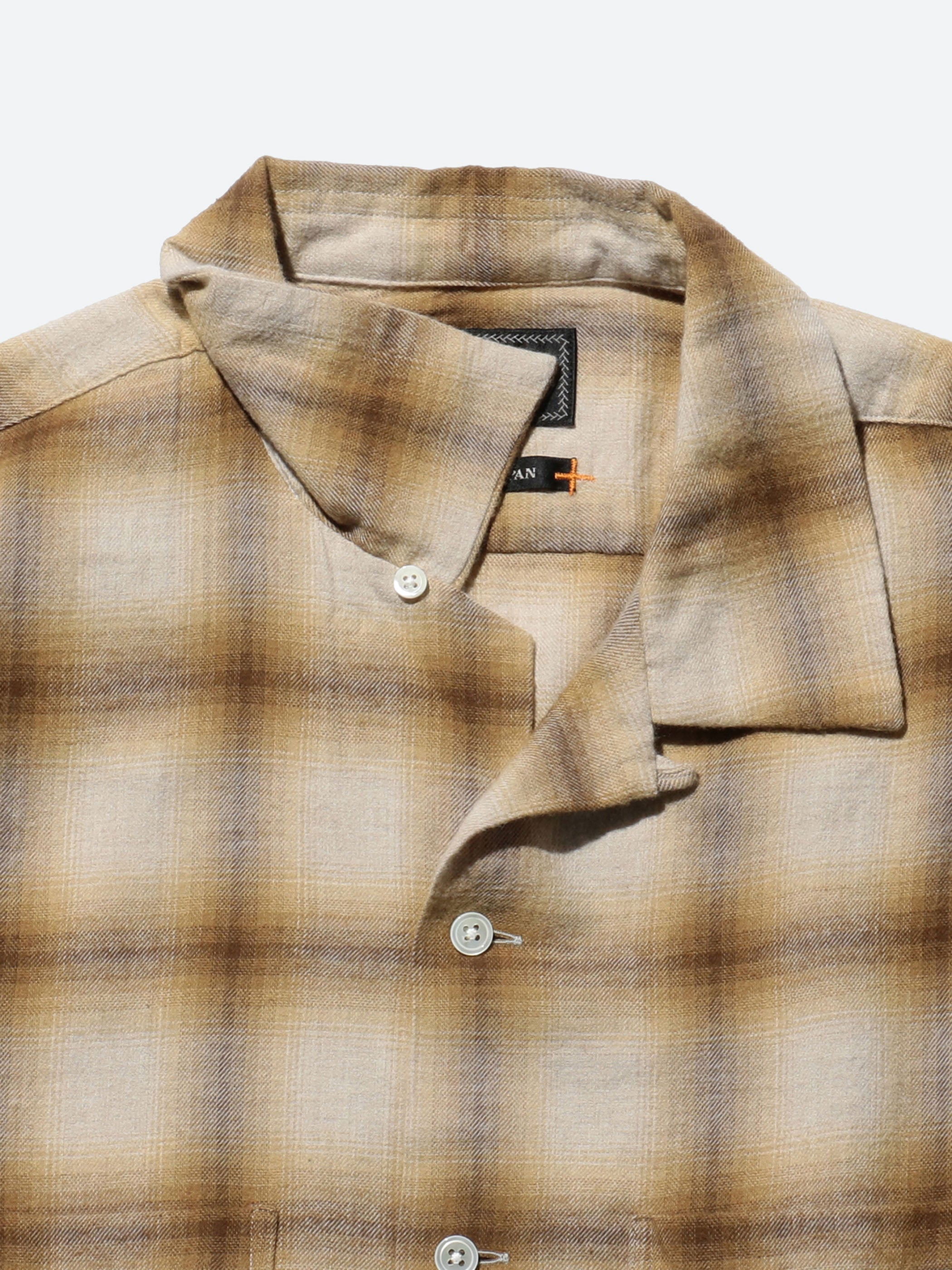 Open Collar Ombre Shirt