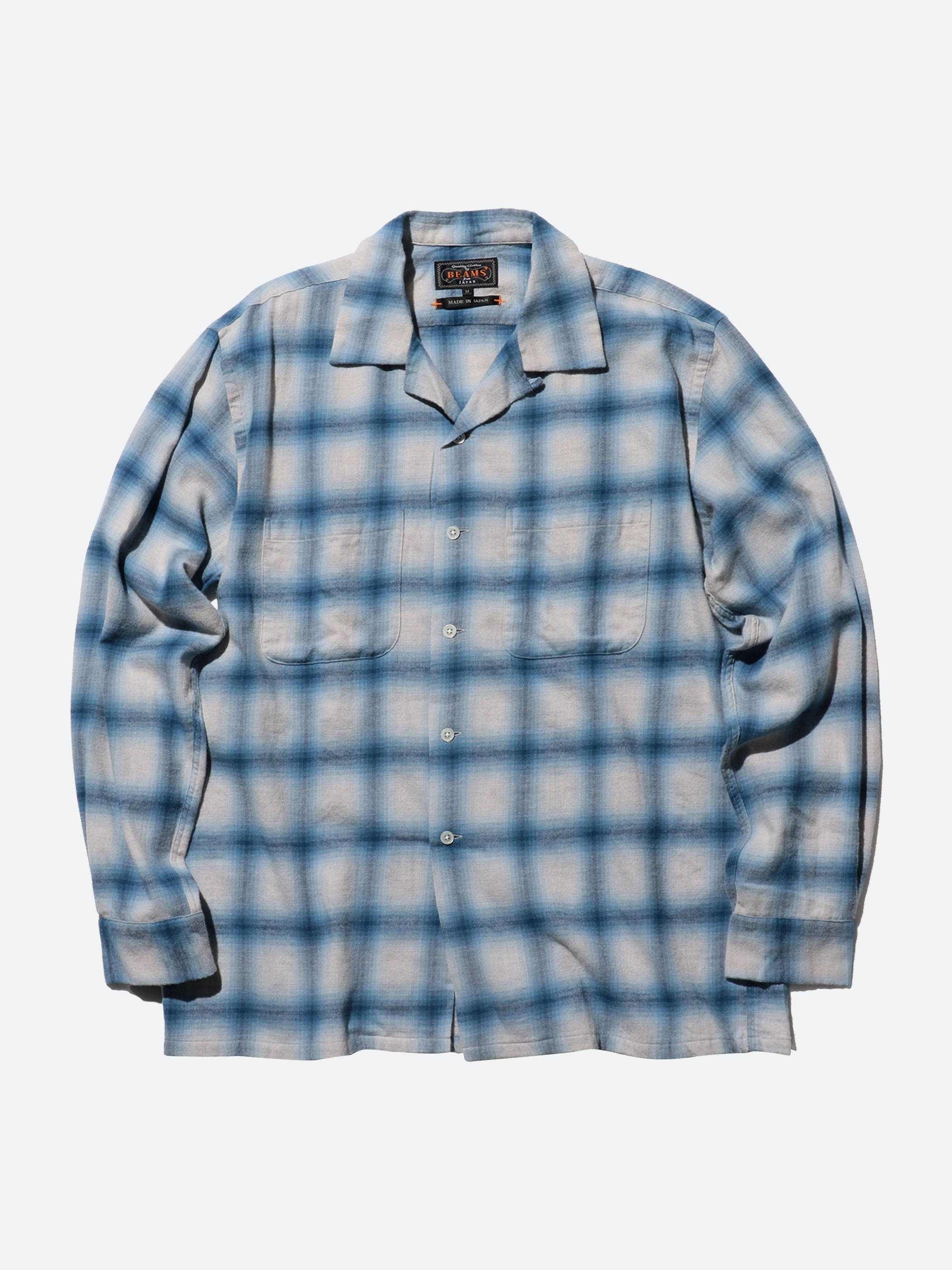 Open Collar Ombre Shirt