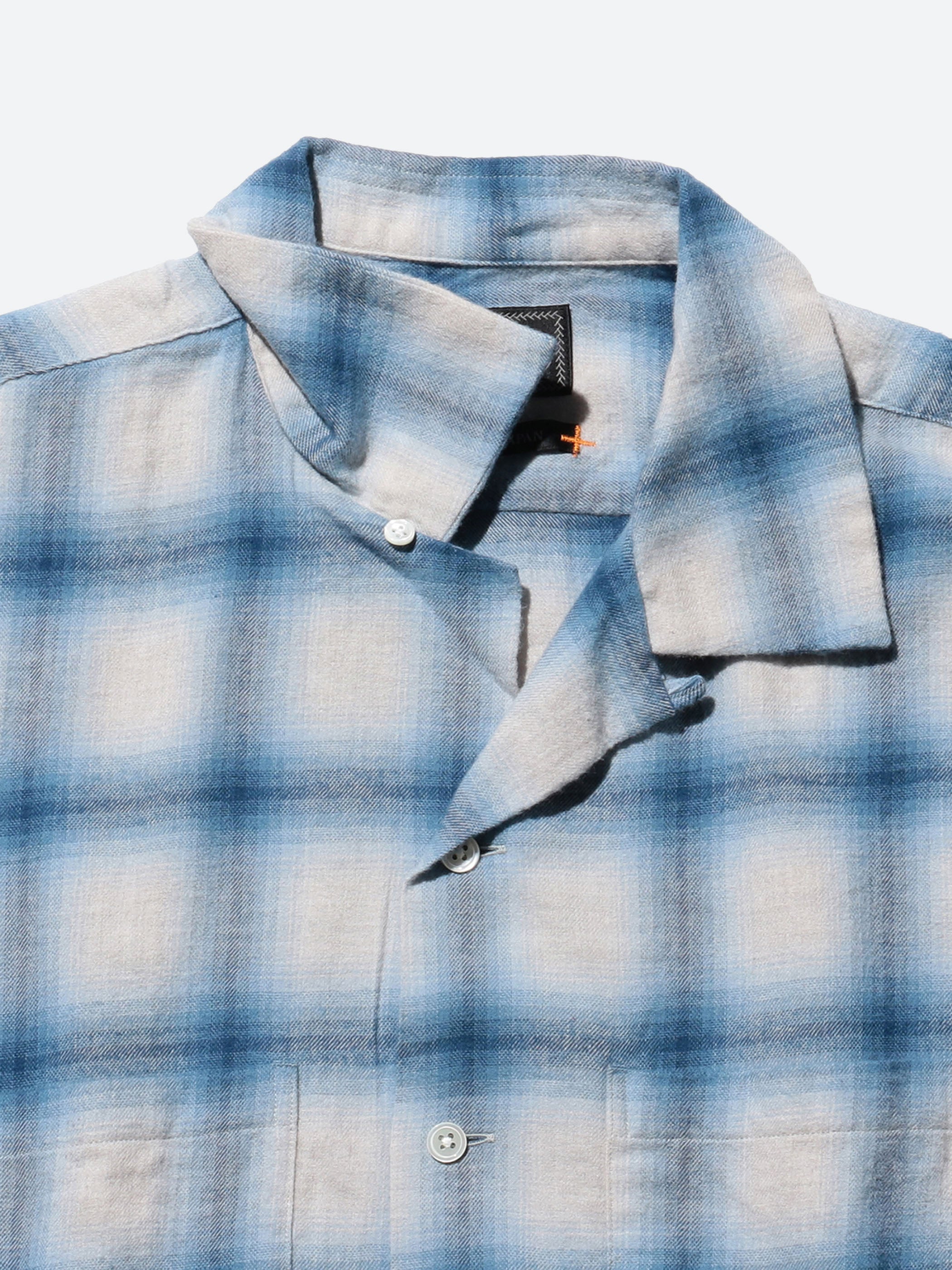 Open Collar Ombre Shirt