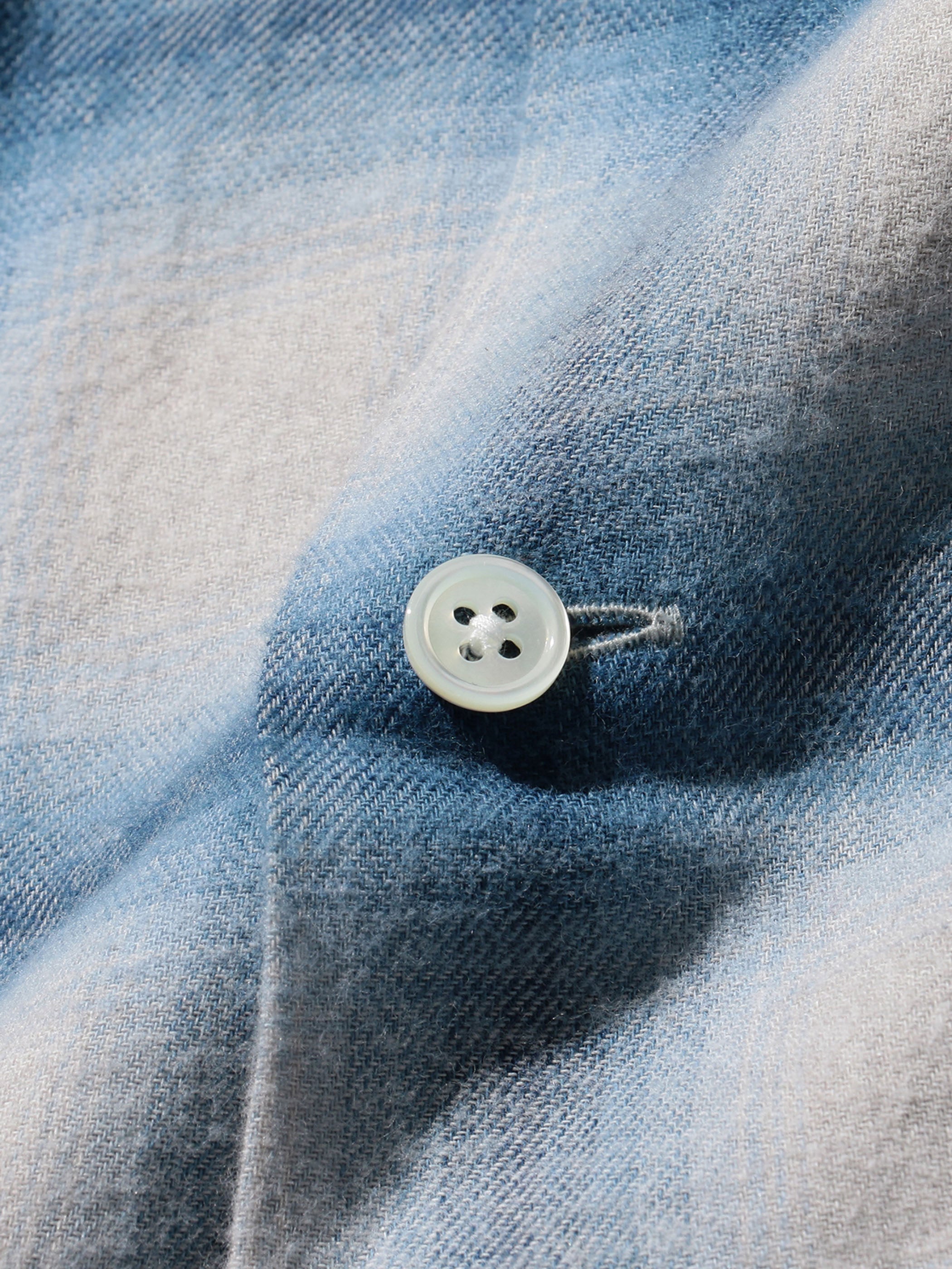 Open Collar Ombre Shirt