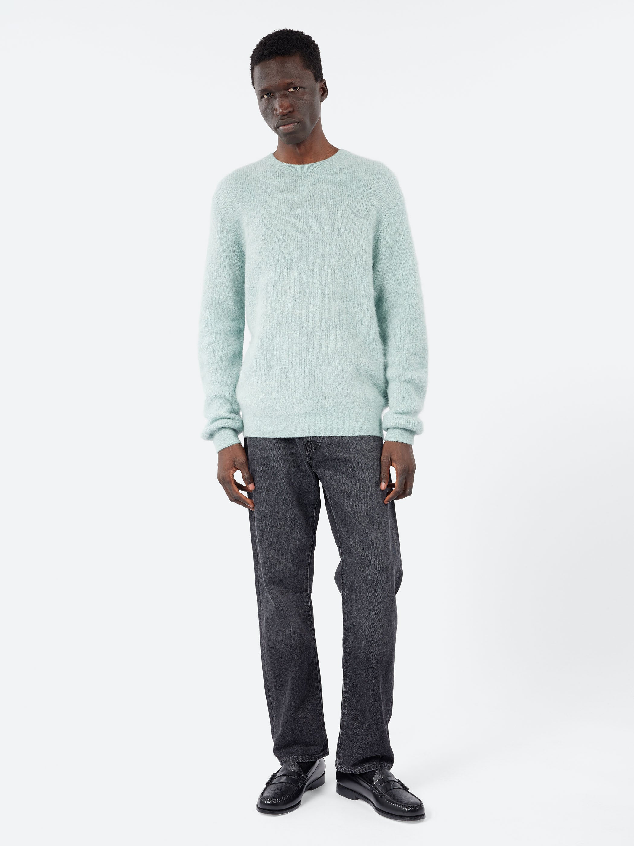 Crew Garter Stitch 7G Sweater