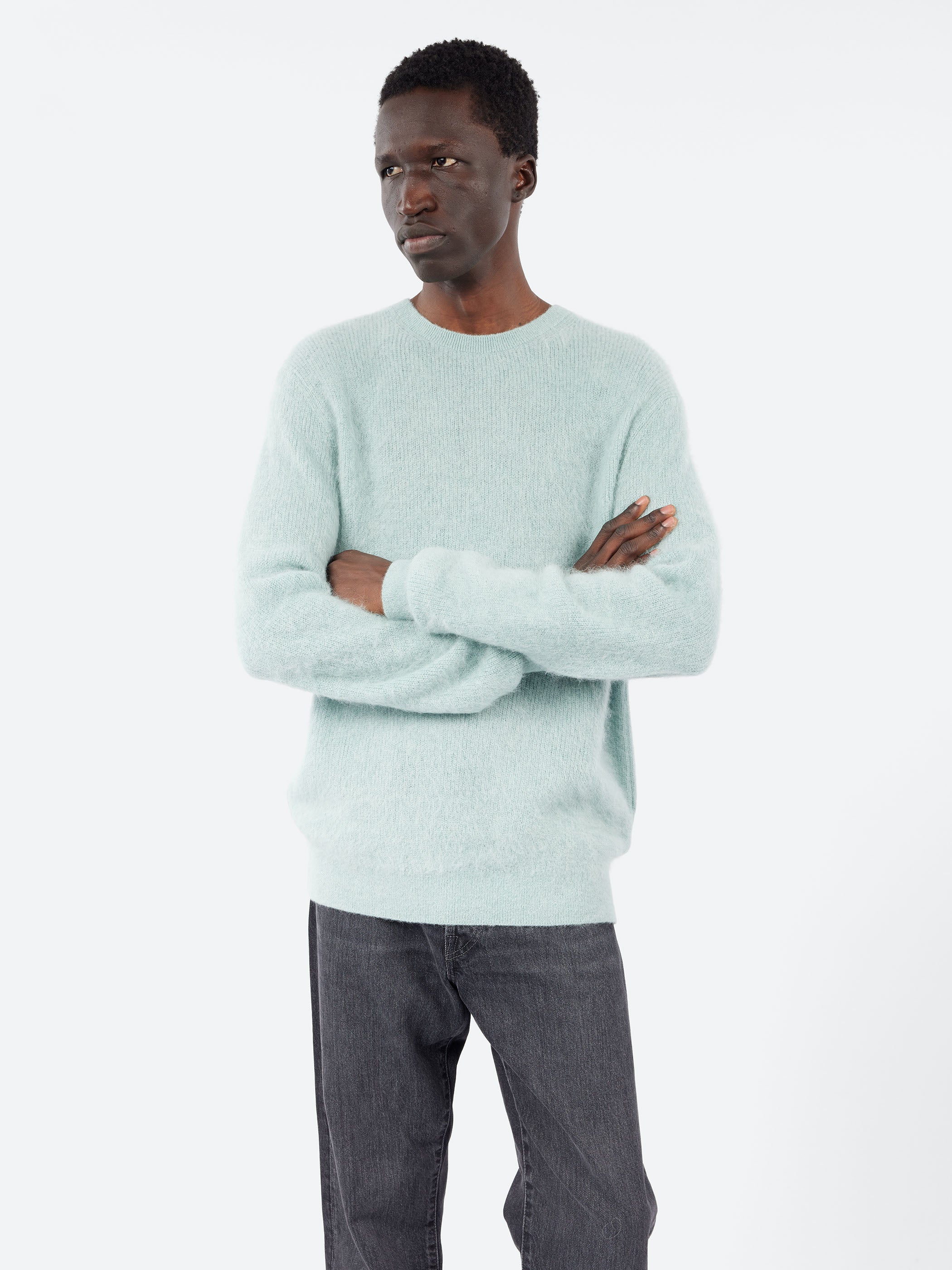 Crew Garter Stitch 7G Sweater