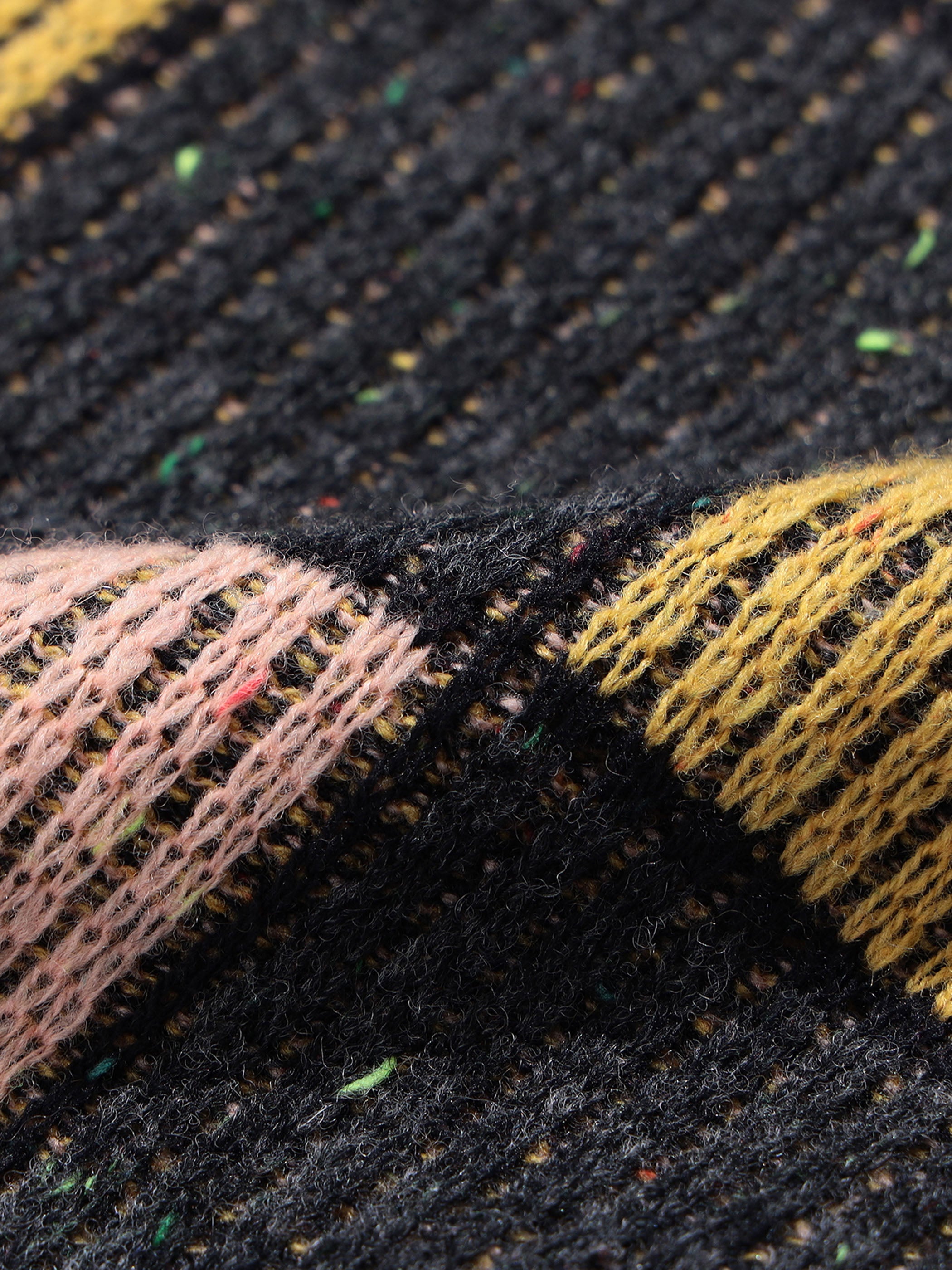 Block Pattern Knit Vest