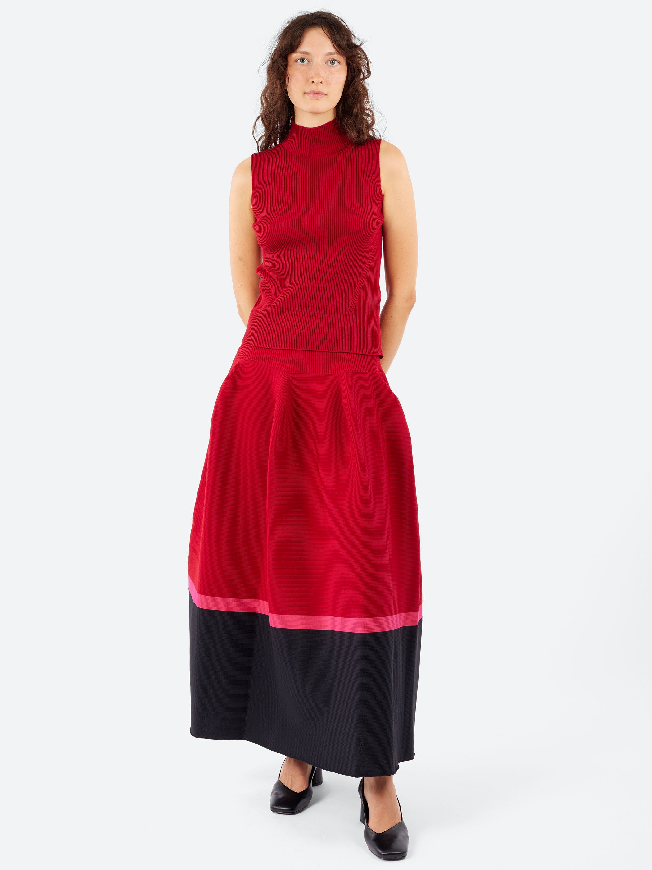 Pottery Rounded Hem Skirt