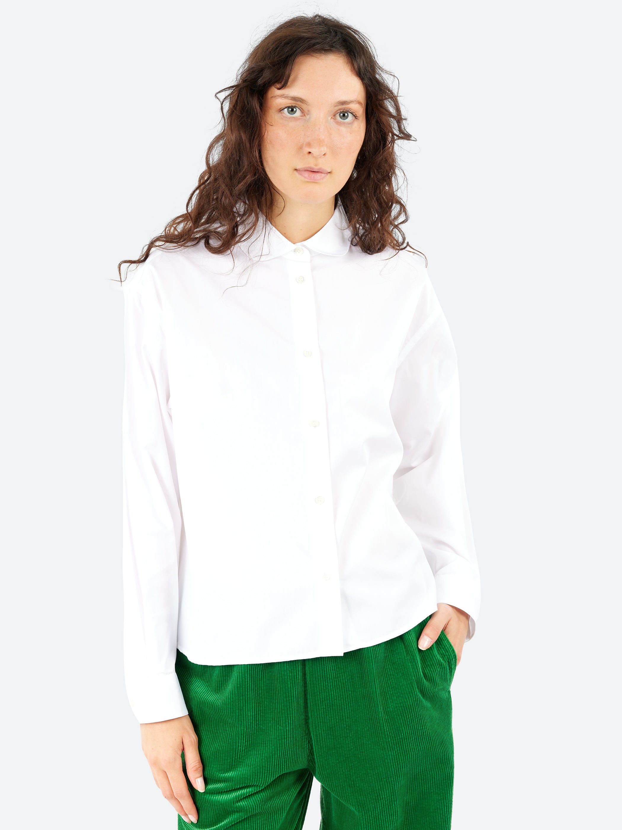 Cotton Poplin Boxy Shirt