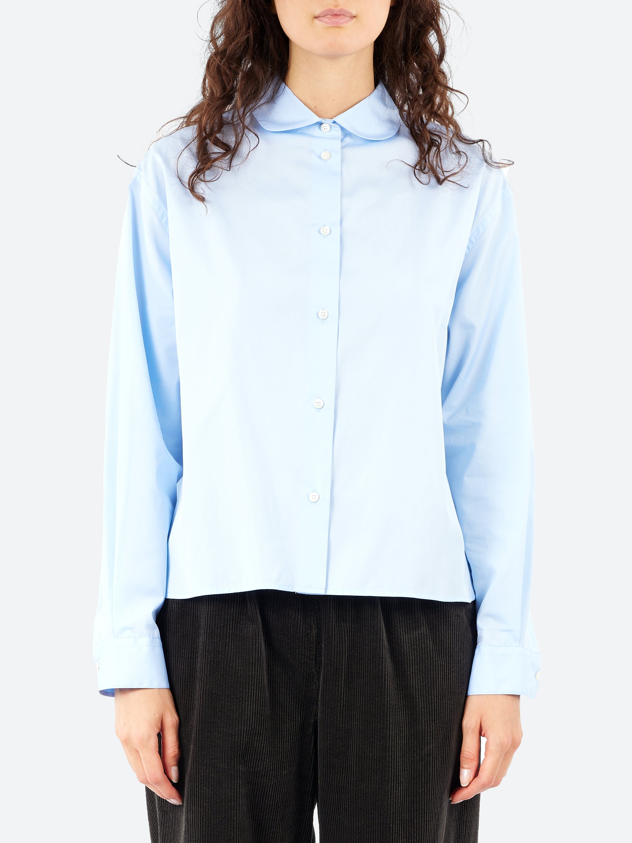 Cotton Poplin Boxy Shirt