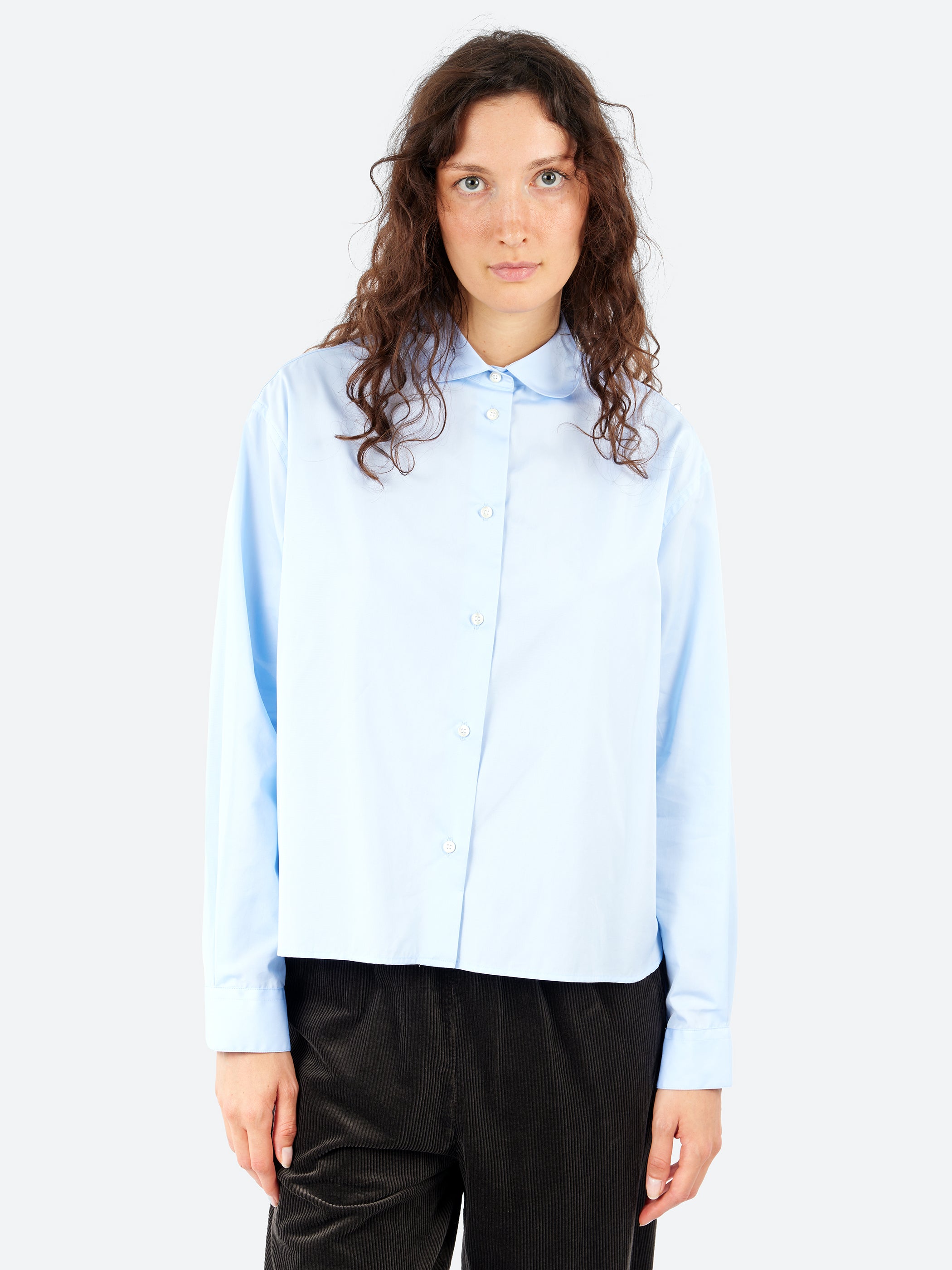 Cotton Poplin Boxy Shirt
