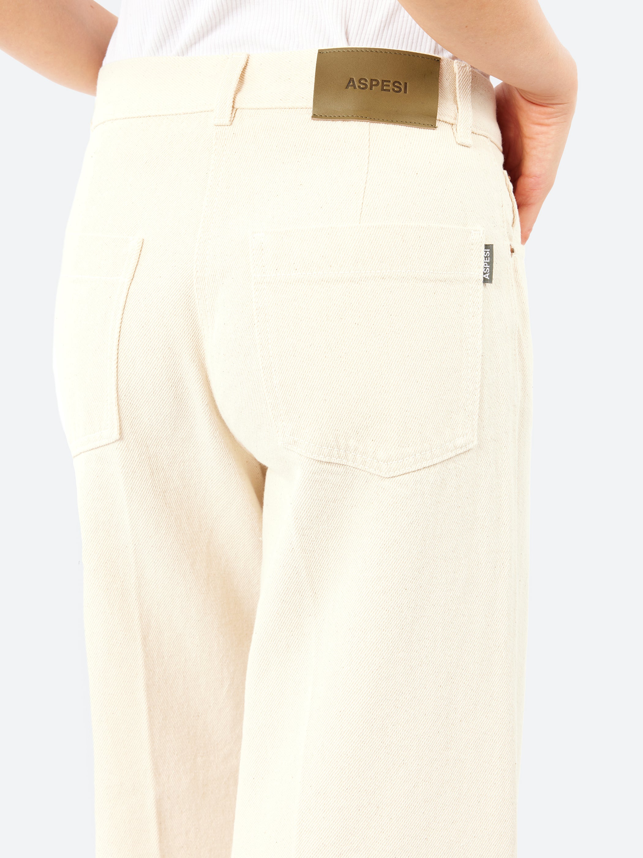 Wide Leg Denim Trouser