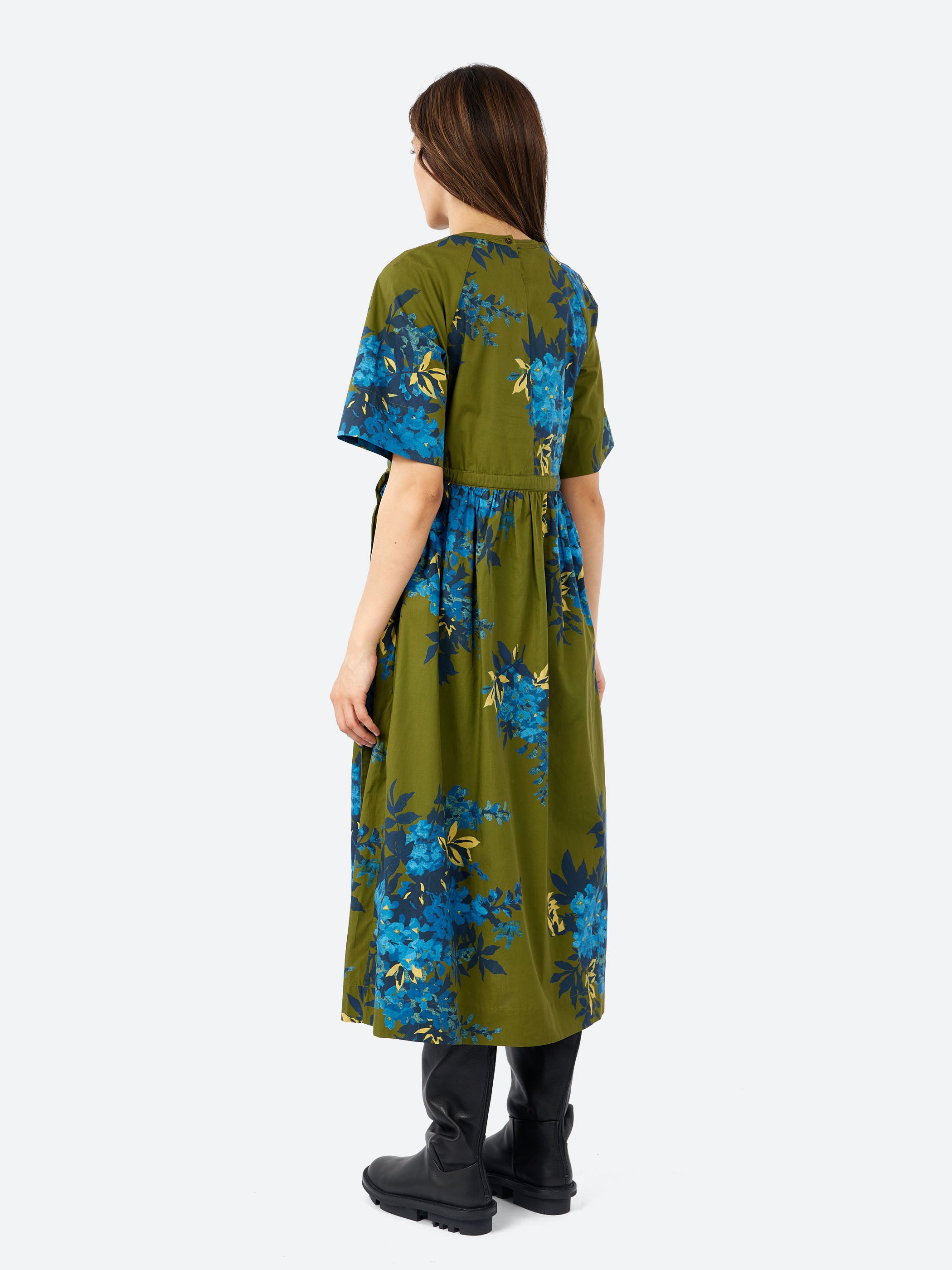 Botanical Shadow Print Dress