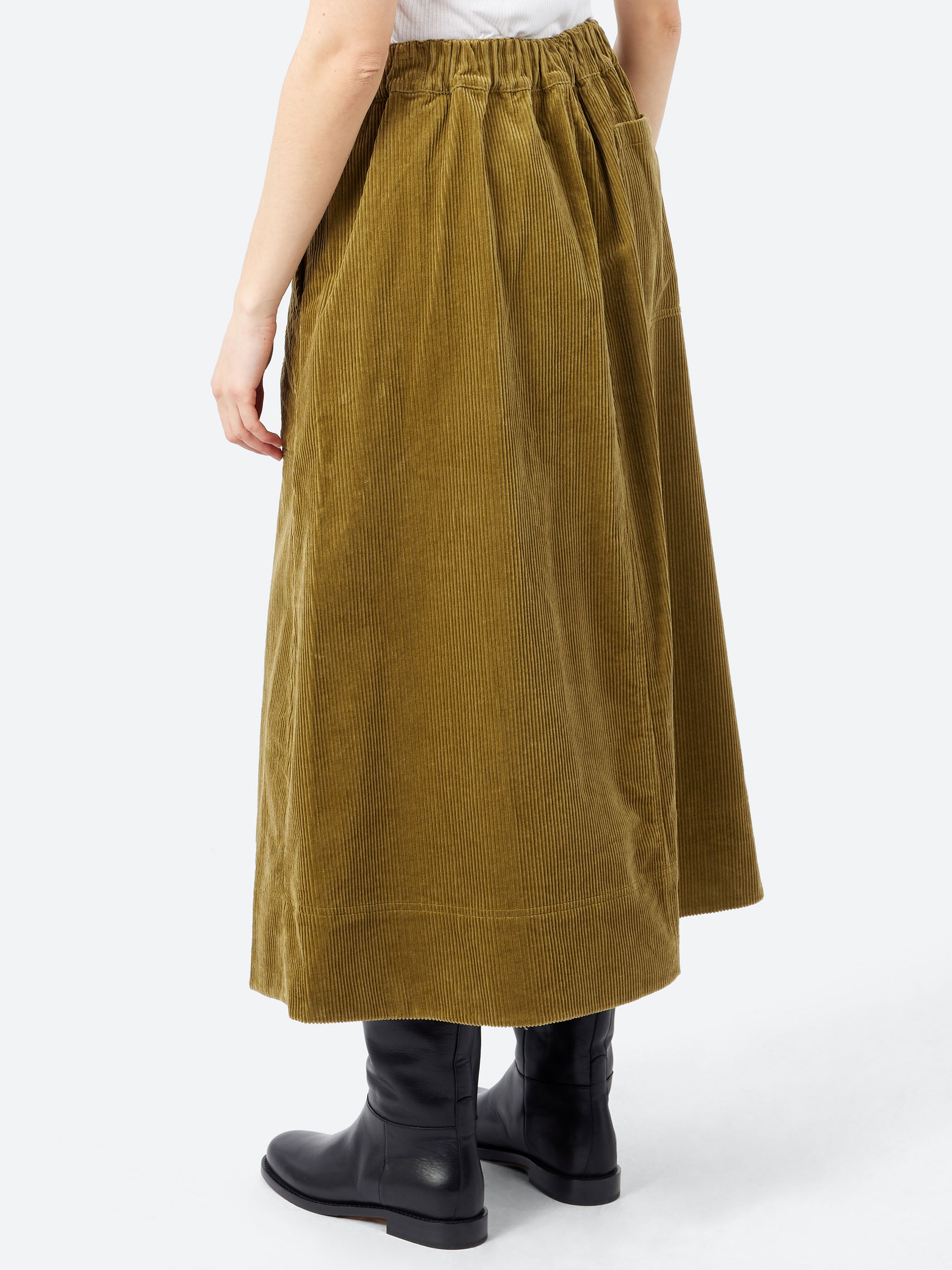 Organic Cord A Line Skirt