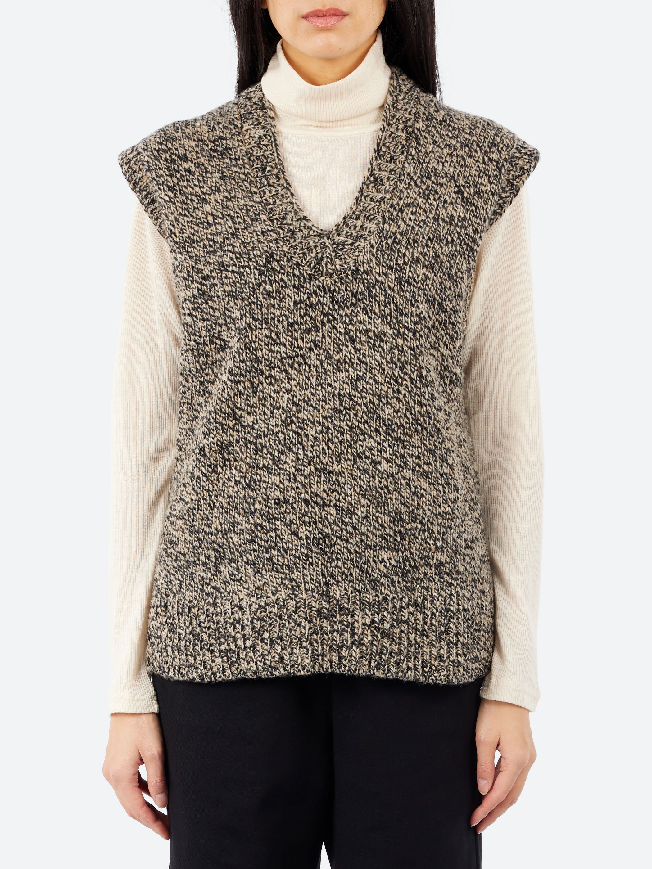 Marled Donegal V Neck Tank