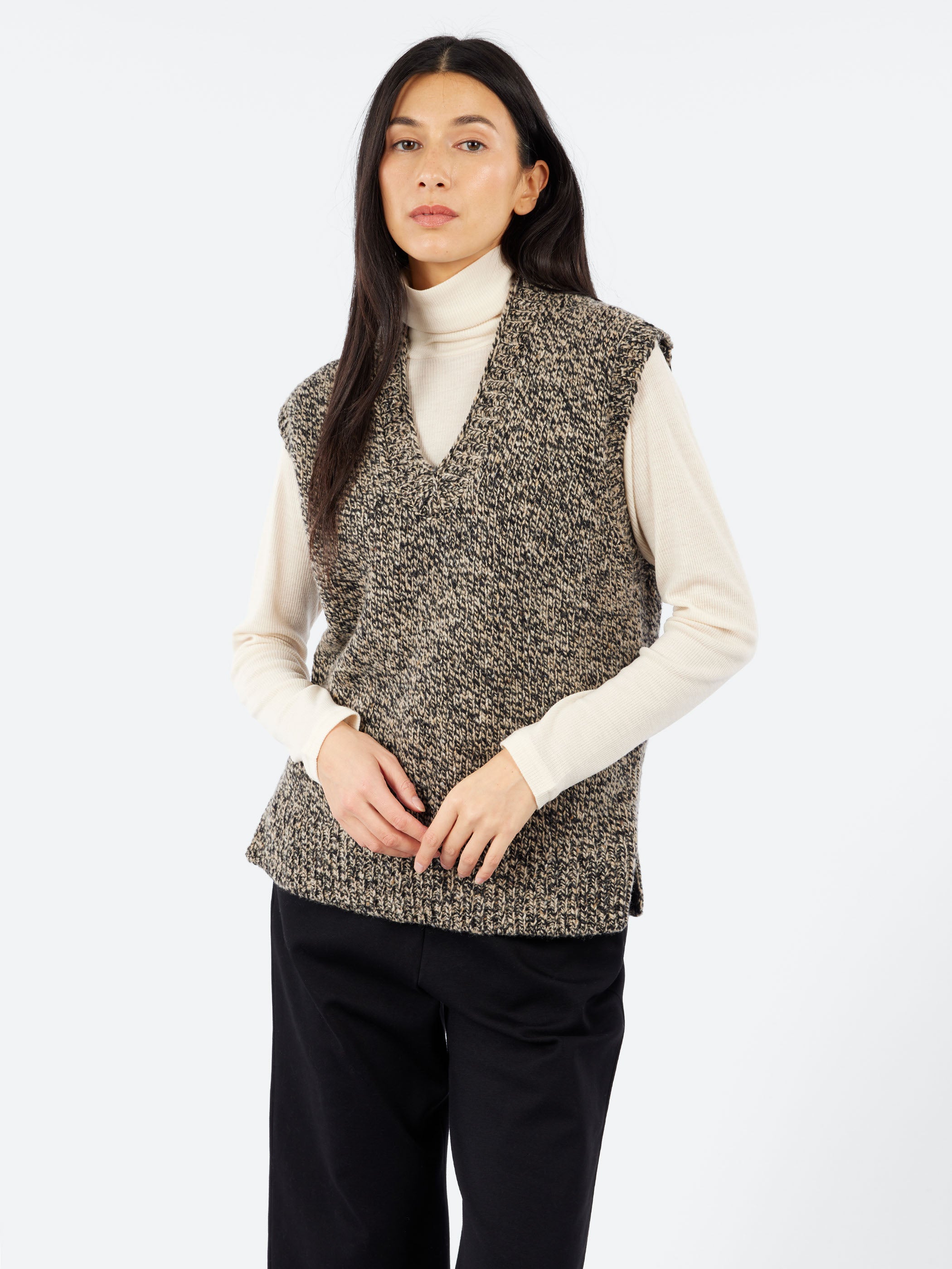 Marled Donegal V Neck Tank