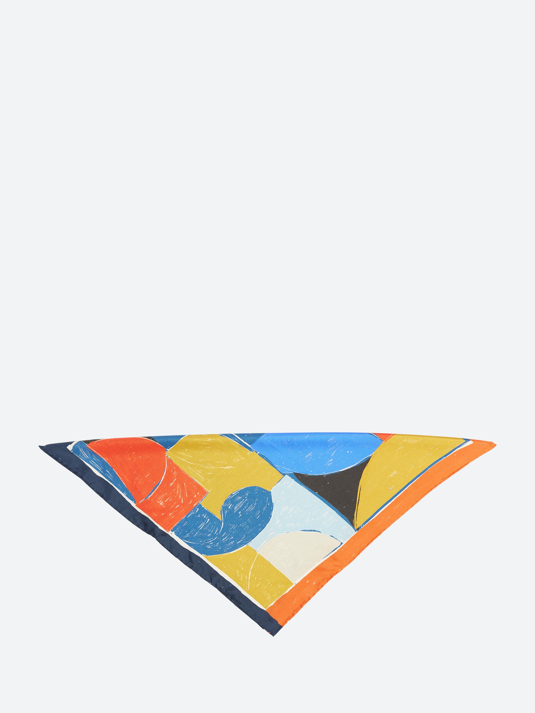 Paintbox Print Silk Bandana