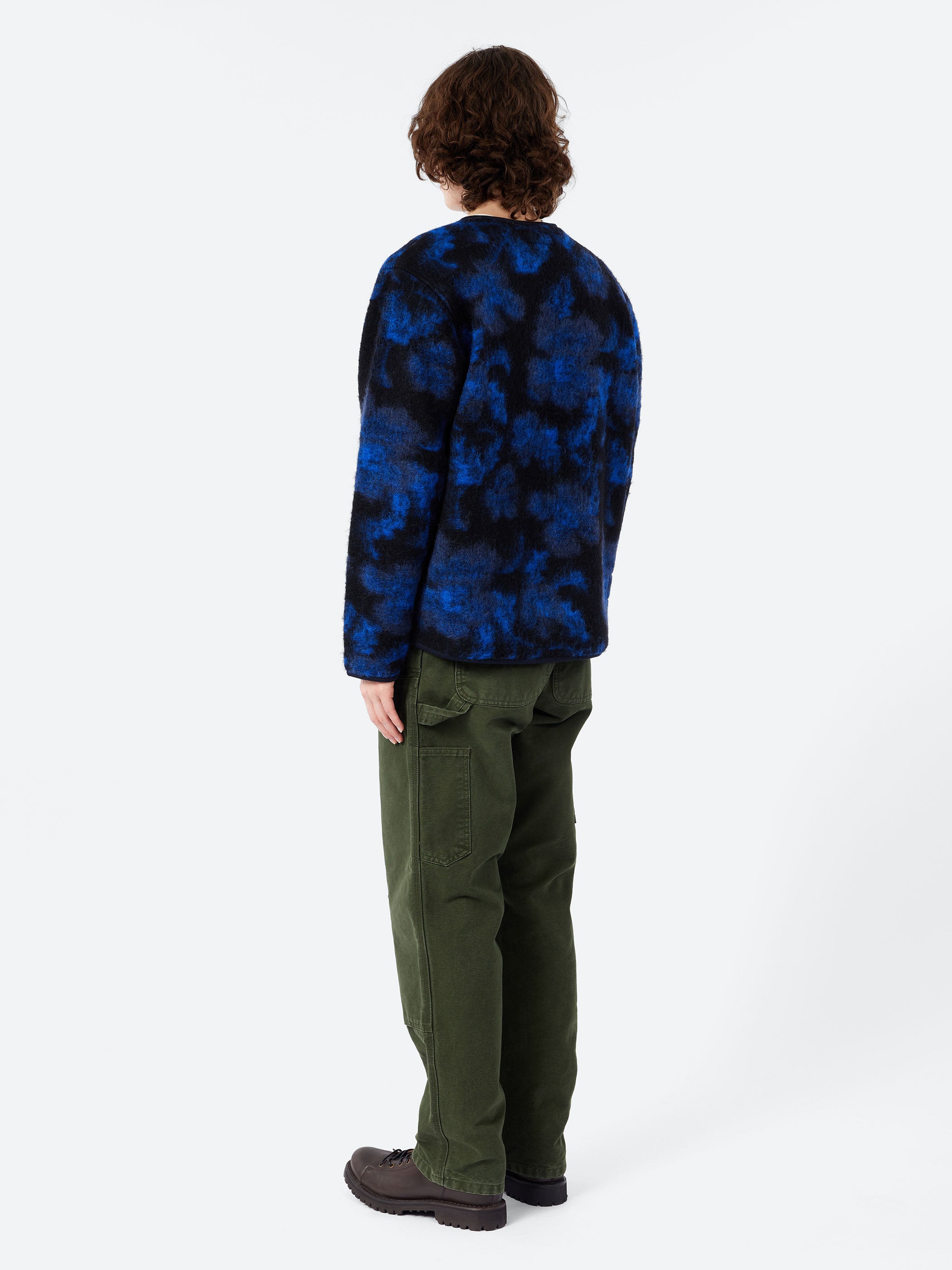 Flower Fleece Zip Liner Jacket