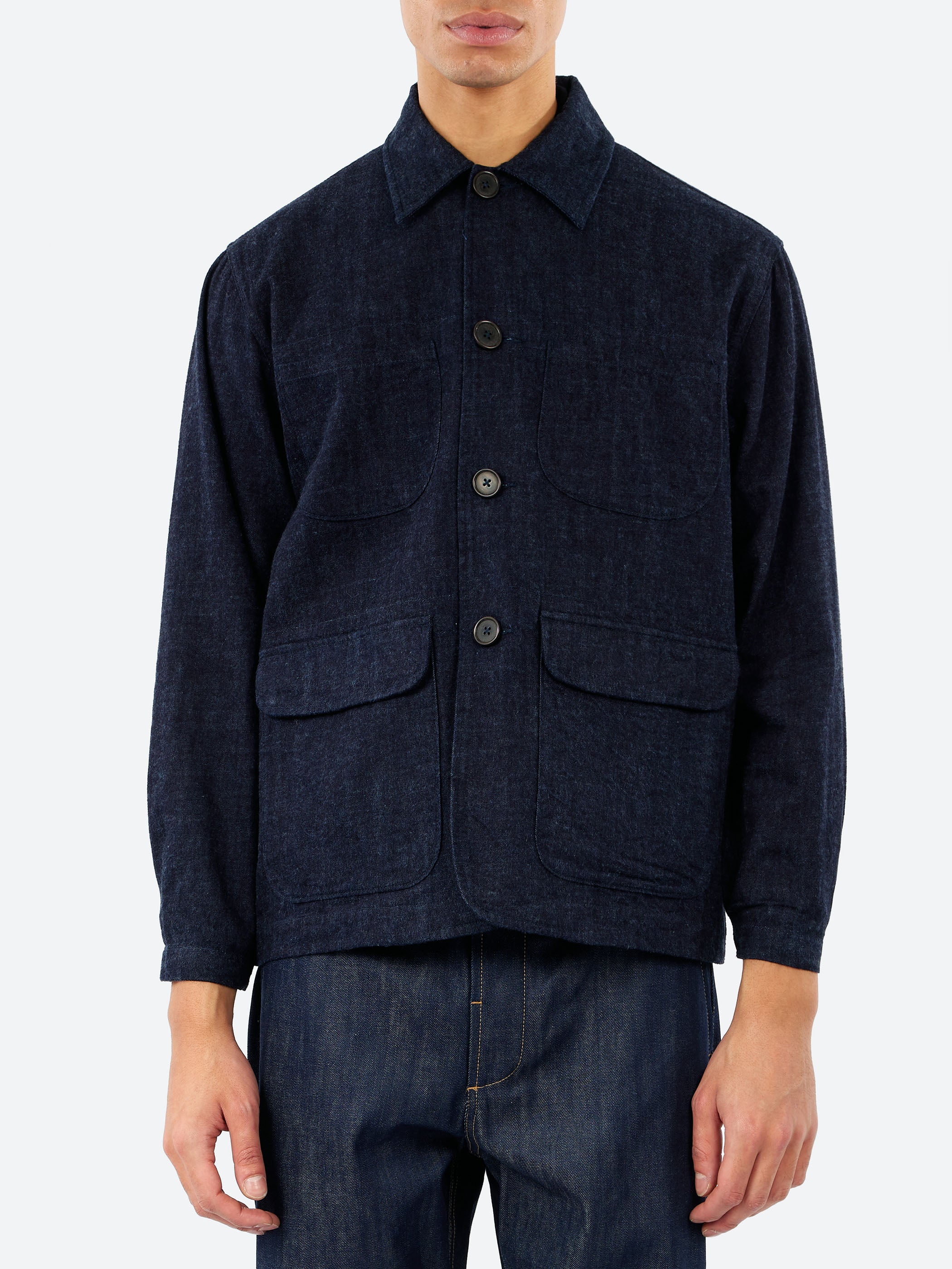 Brushed Denim Labour Jacket