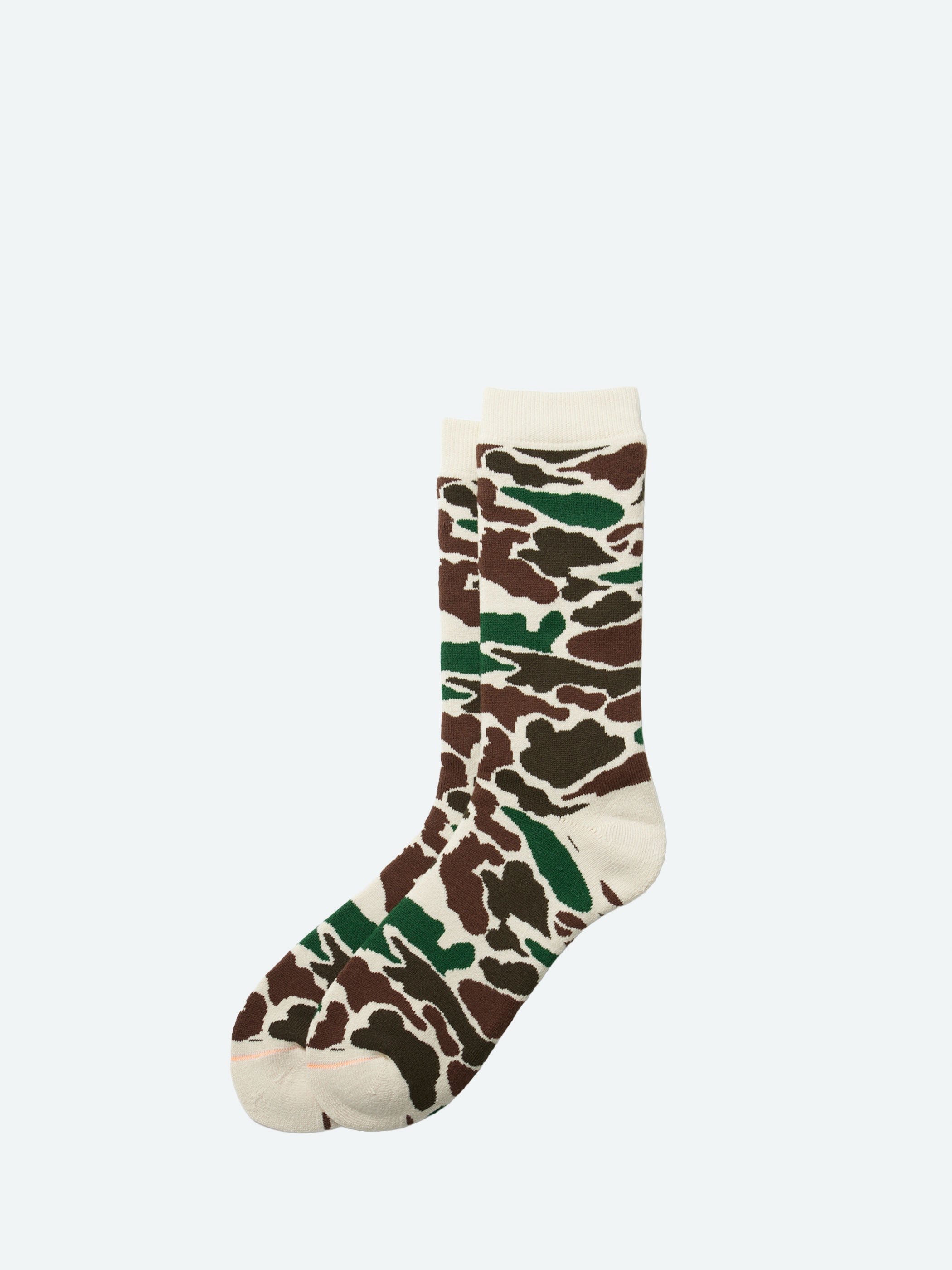 Pile Camo Crew Sock
