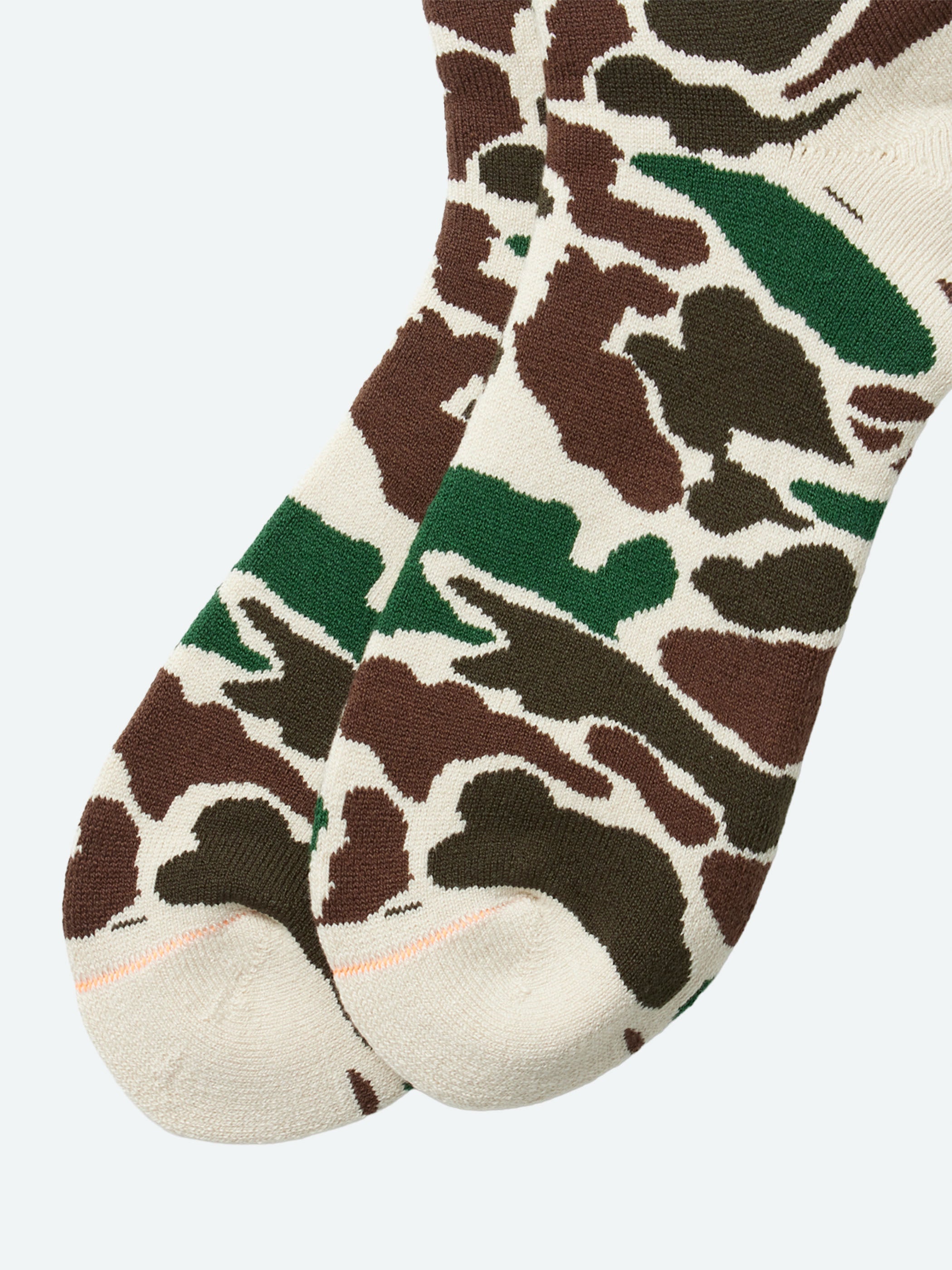 Pile Camo Crew Sock