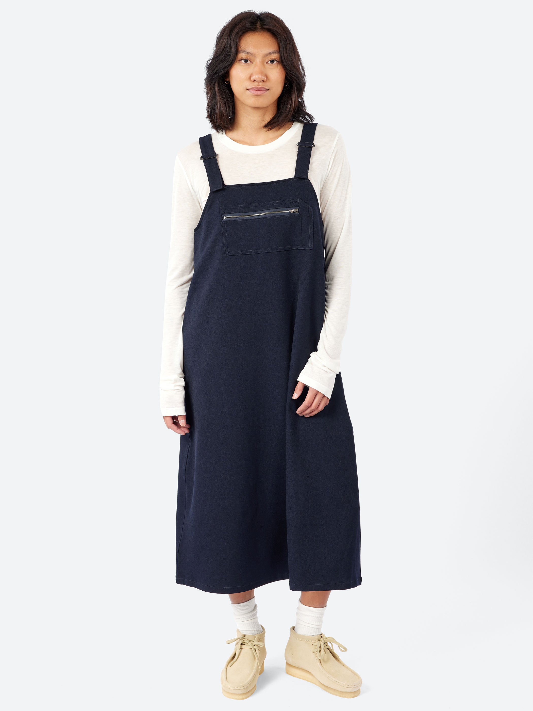 Polyester Flannel Overalls Skirt