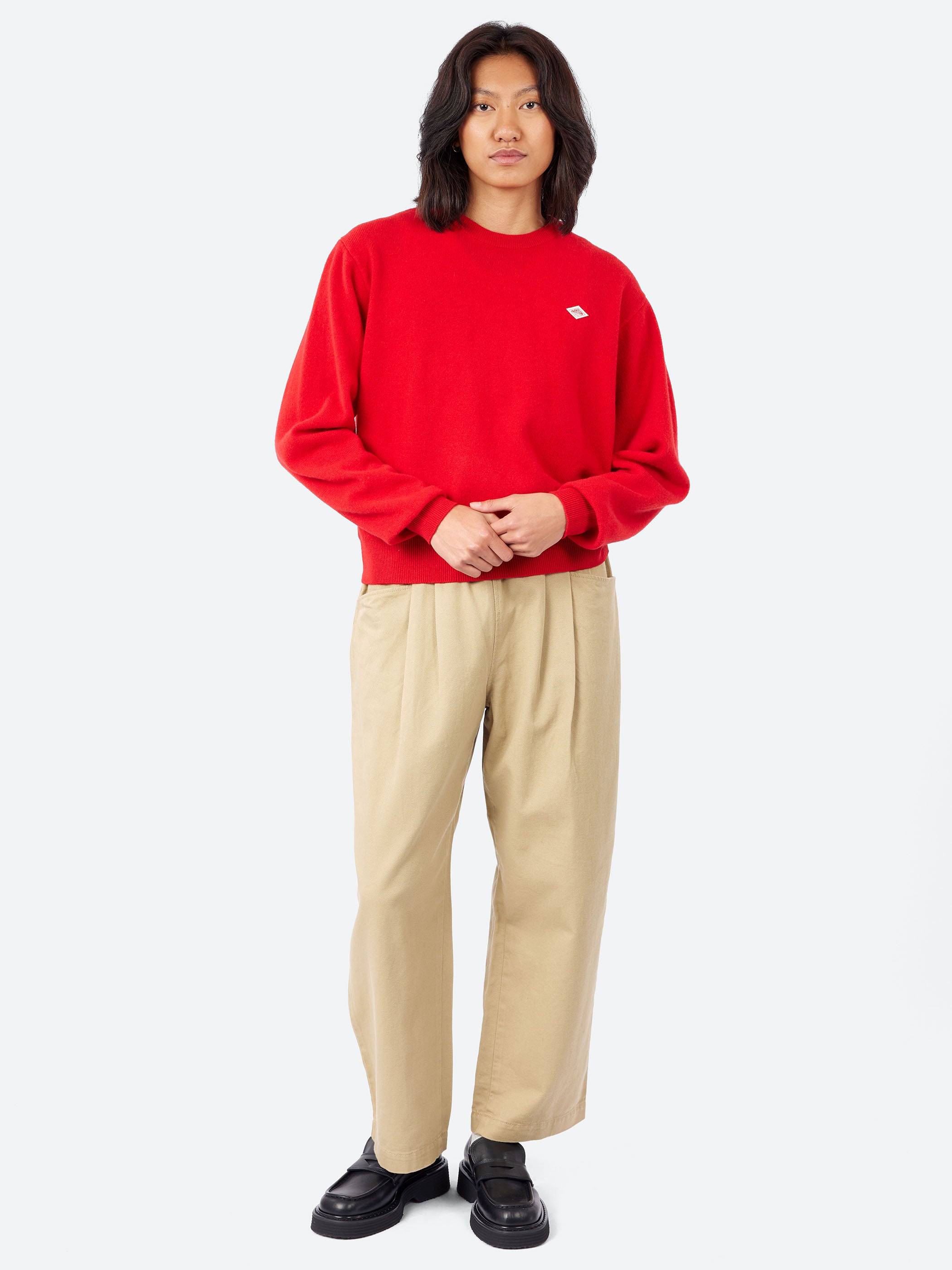 Women's Lambswool Crew Neck Knit Pullover