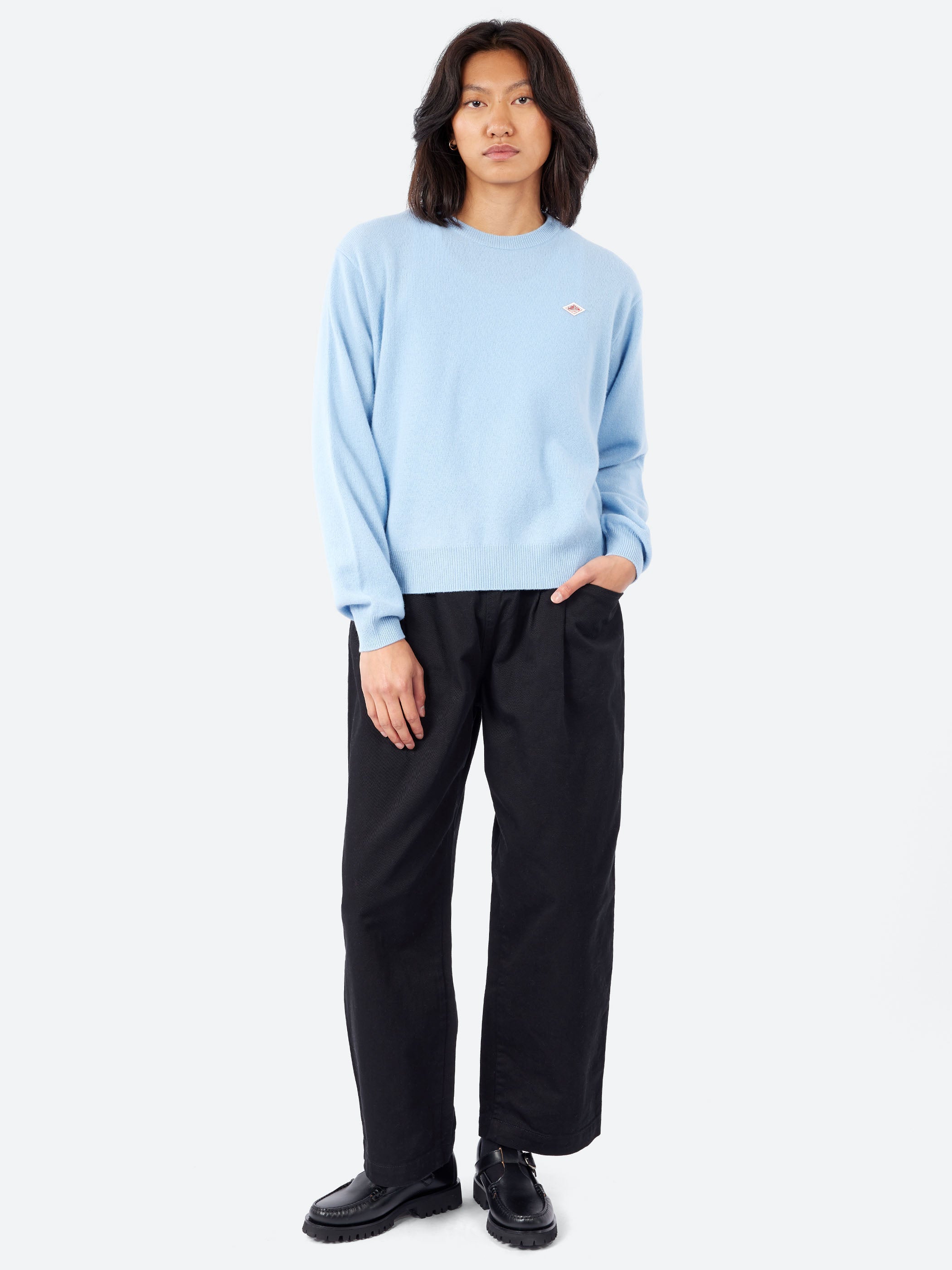 Women's Lambswool Crew Neck Knit Pullover