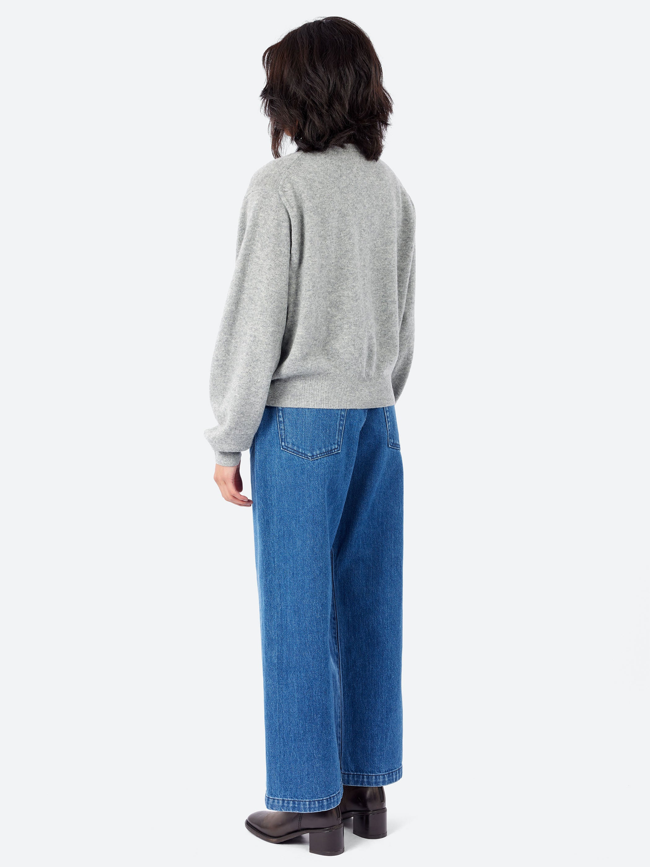 Women's Lambswool Crew Neck Cardigan