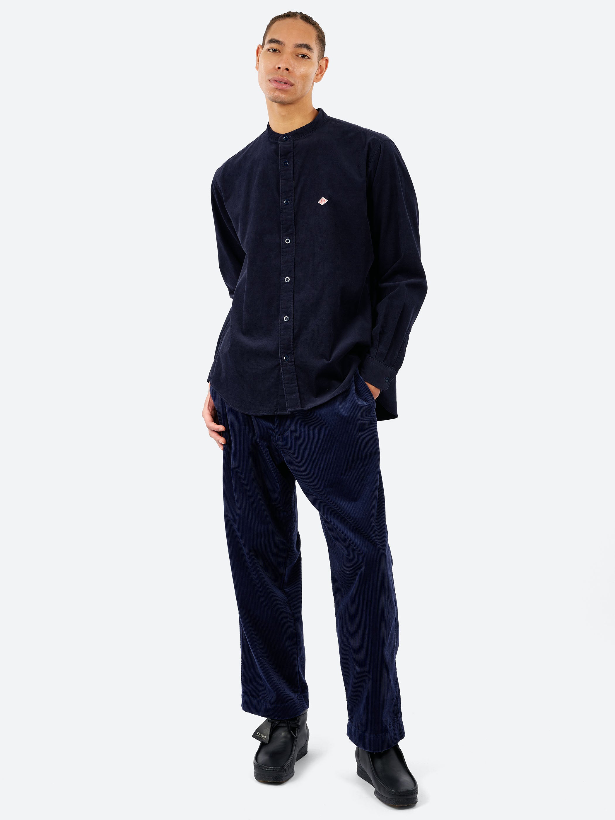 Corduroy Straight Silhouette Easy Pants