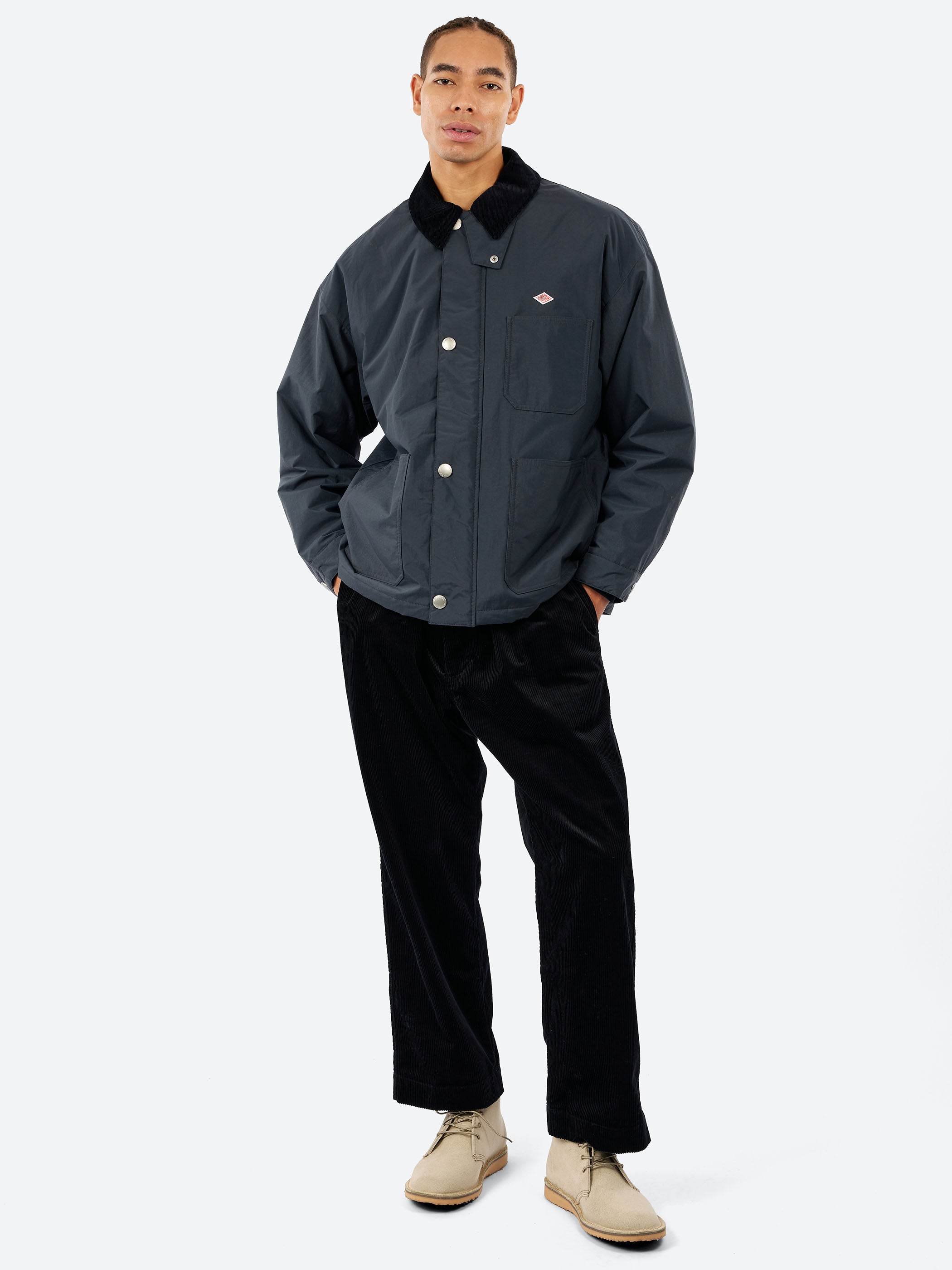 Corduroy Straight Silhouette Easy Pants