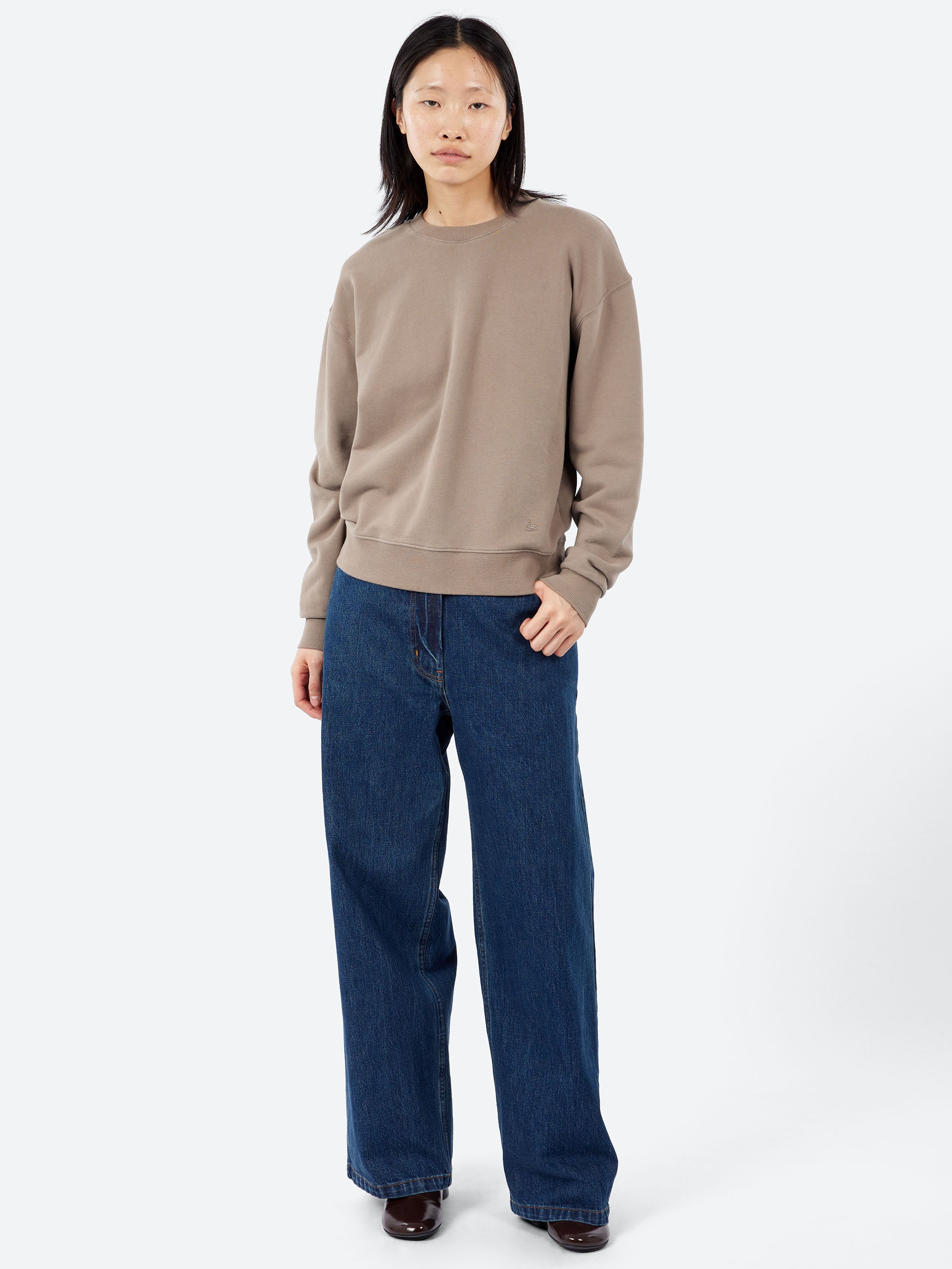 Relaxed Cotton Soft Fleece Sweatshirt