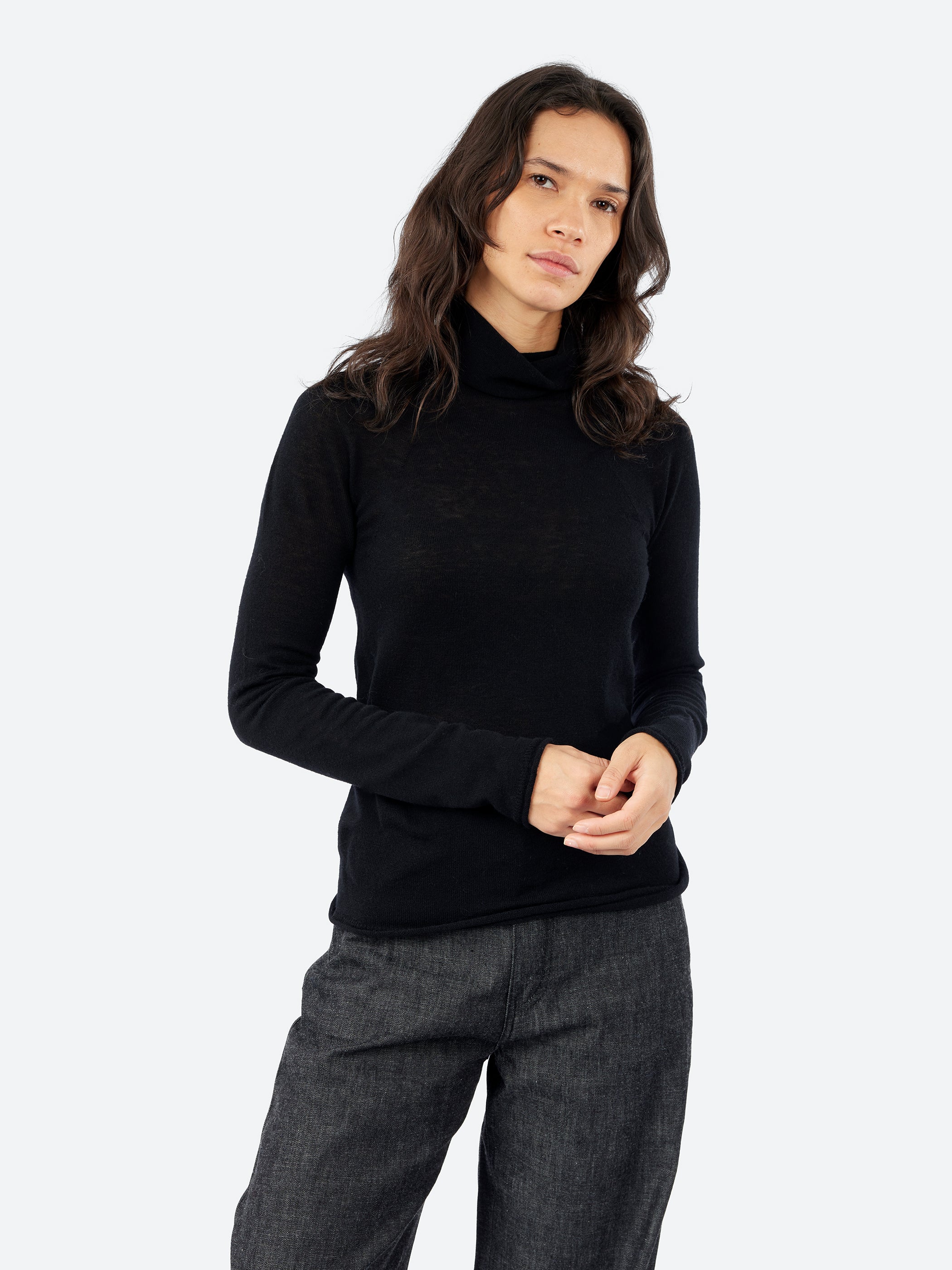 Wool and Cashmere Turtleneck Sweater