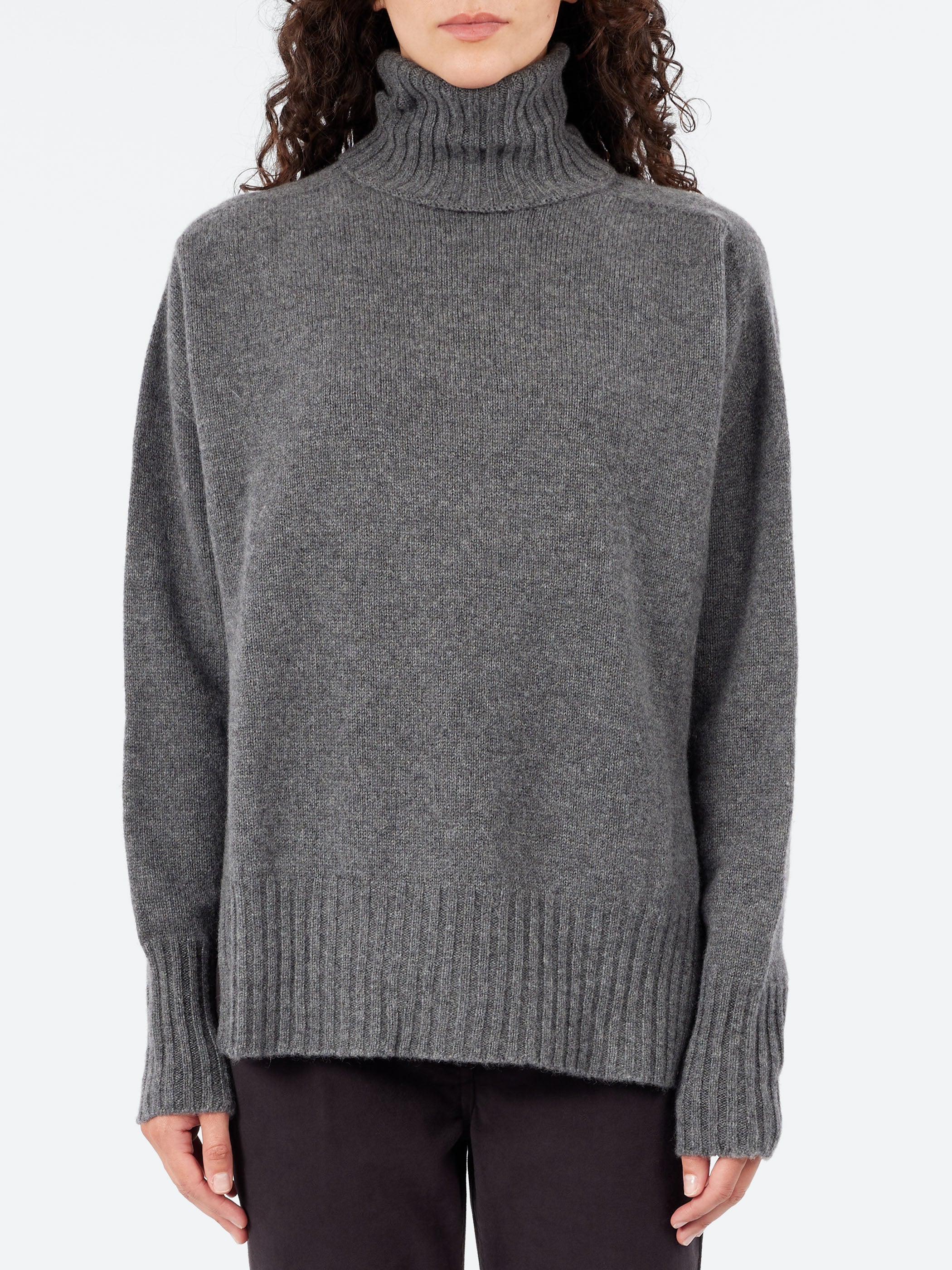 Turtleneck with Side Slits