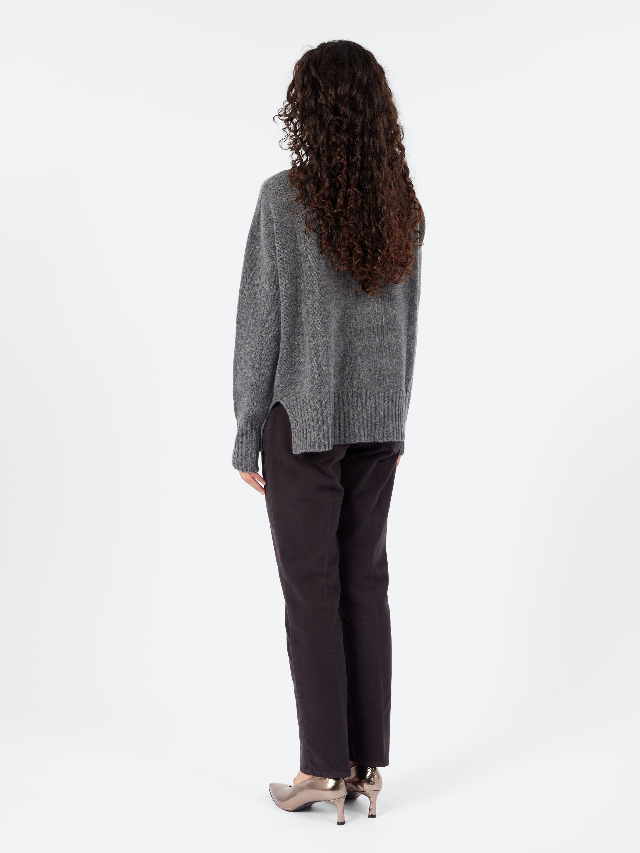 Turtleneck with Side Slits