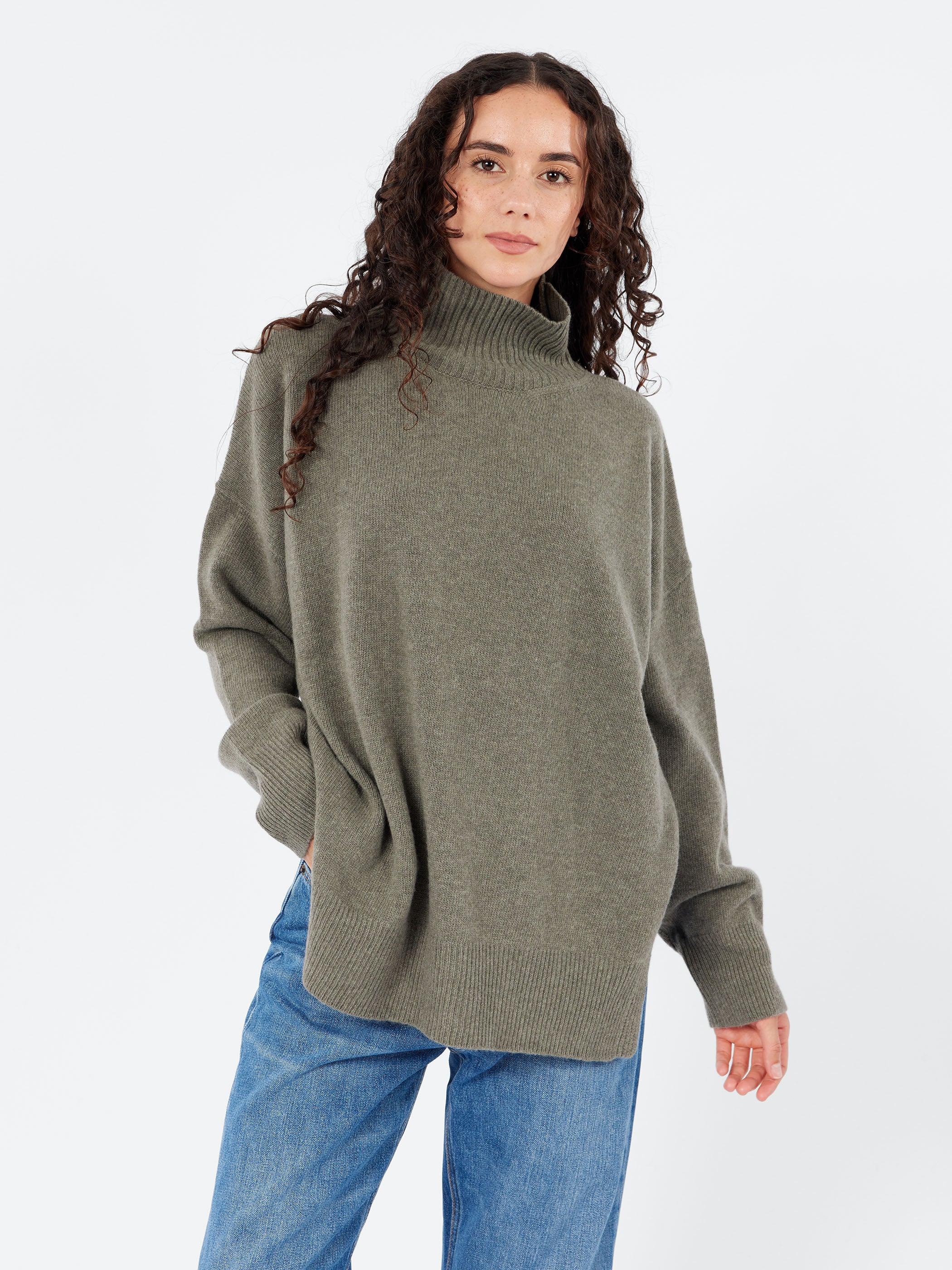 Open Sides Turtleneck