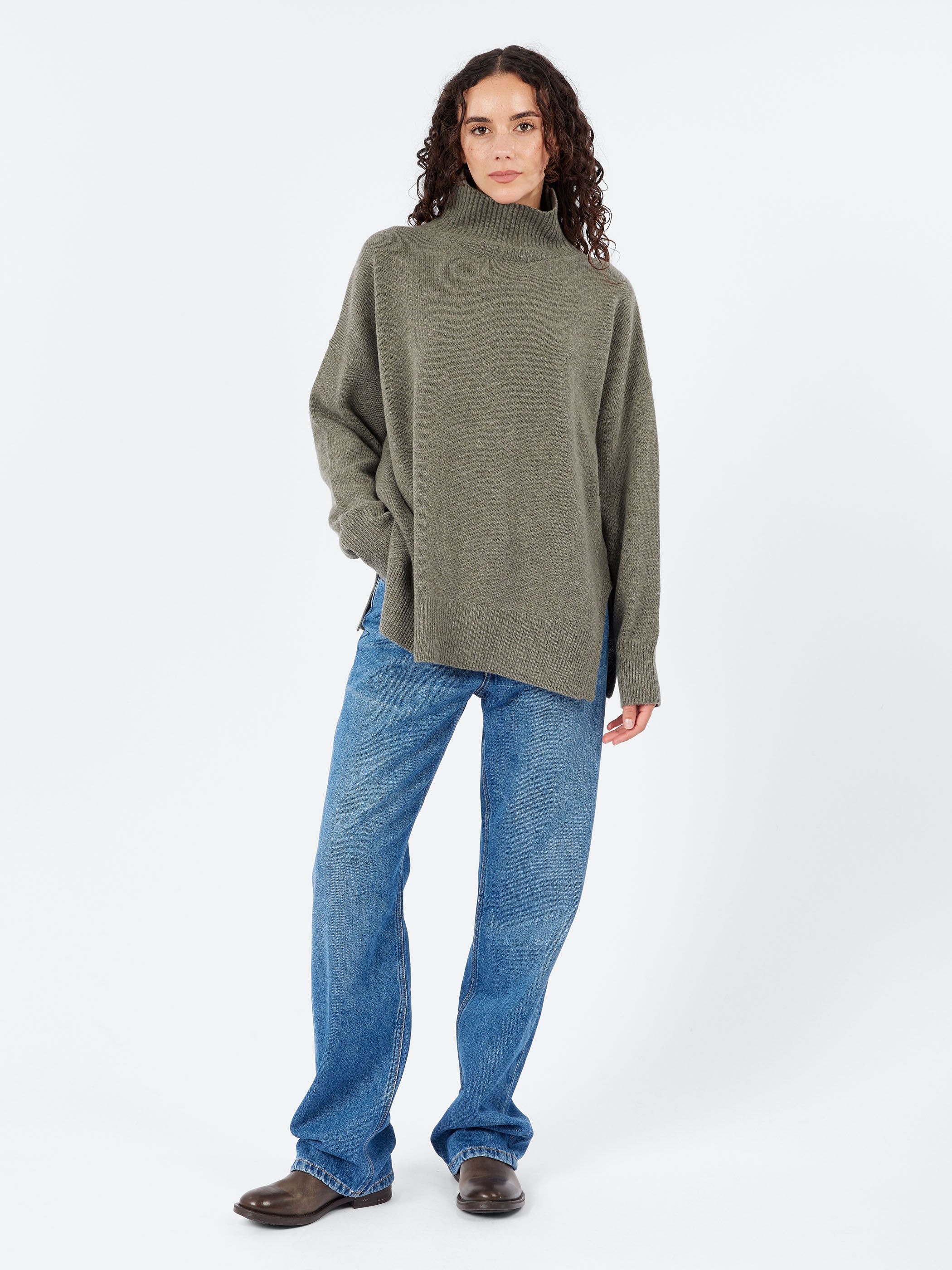 Open Sides Turtleneck