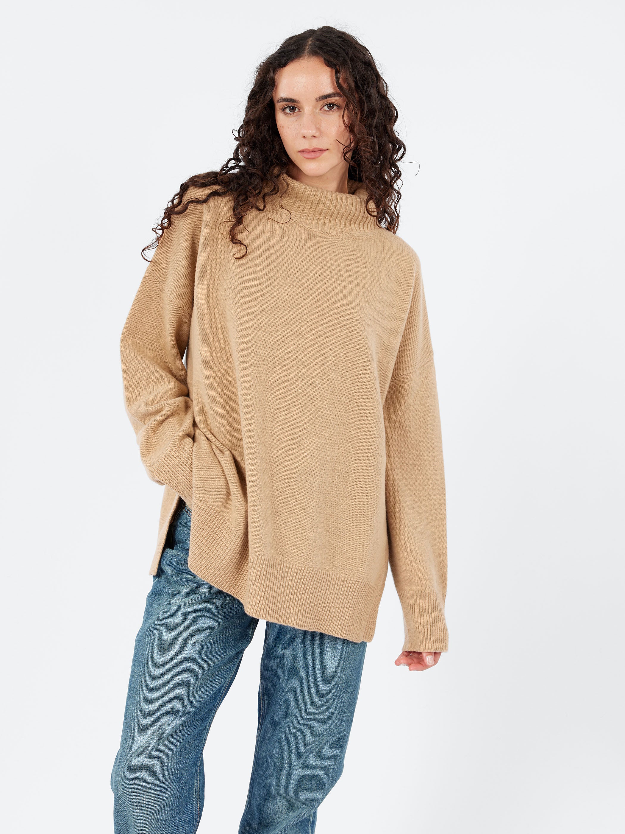 Open Sides Turtleneck