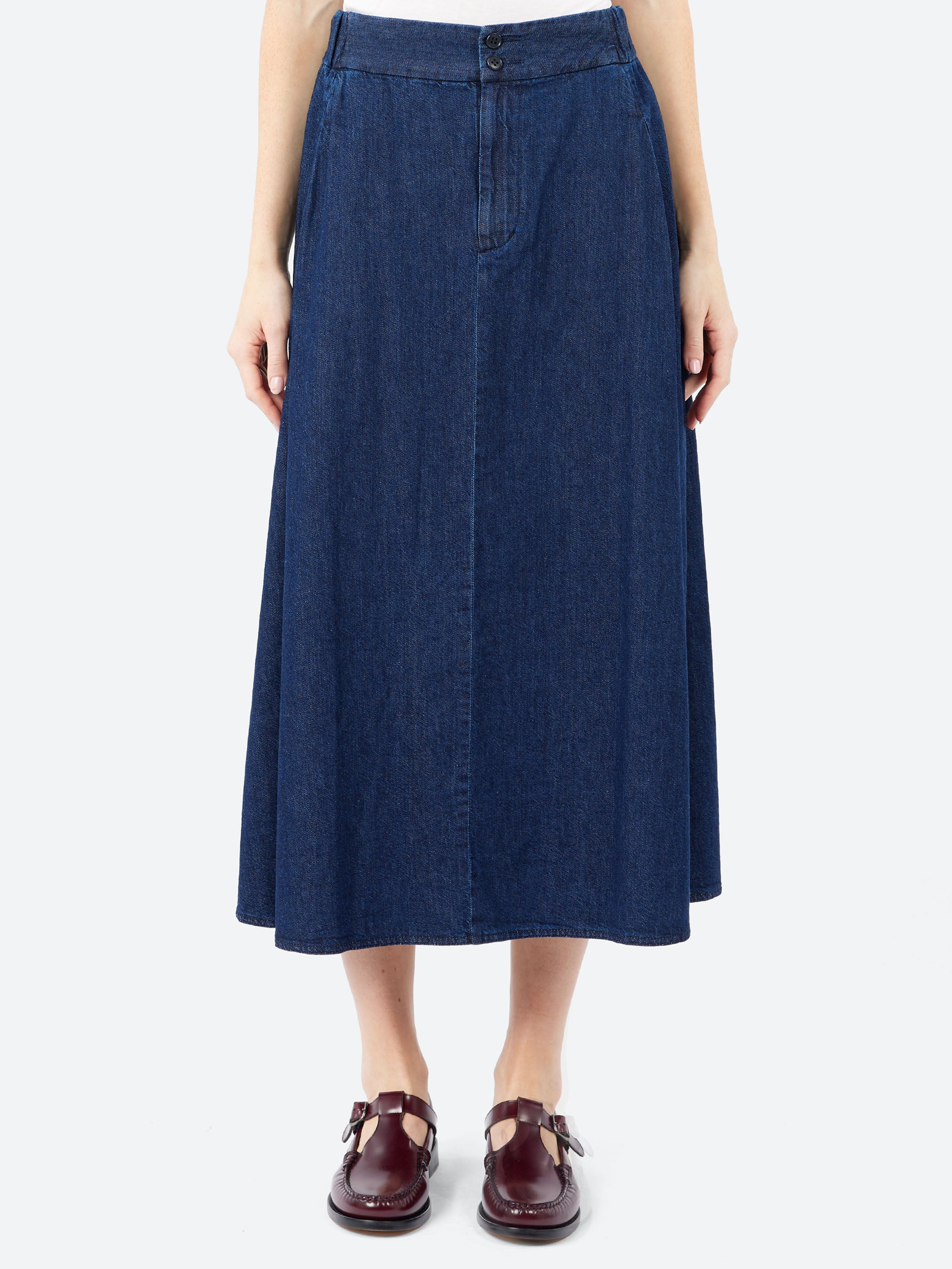 Natural Denim Skirt