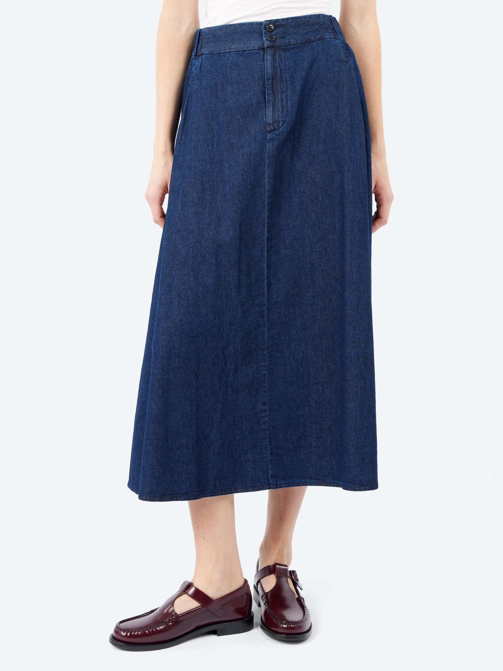 Natural Denim Skirt