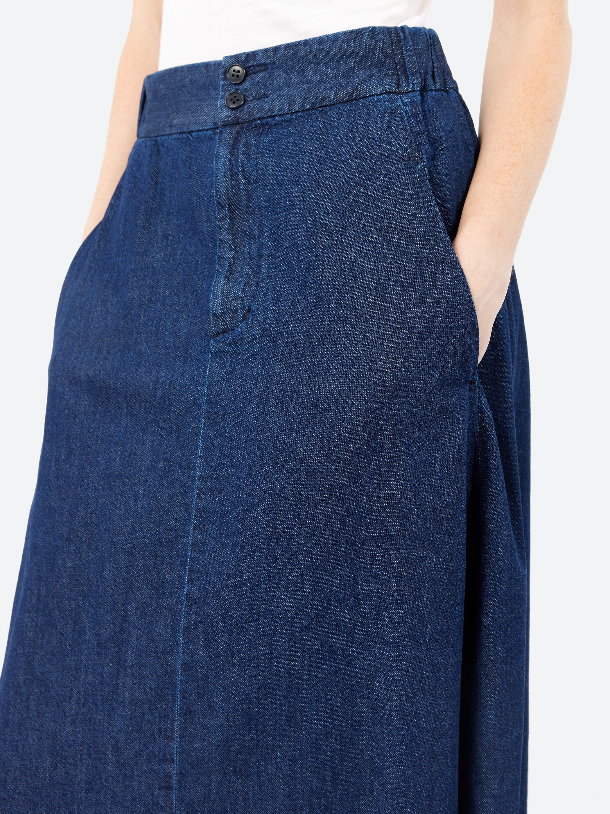 Natural Denim Skirt