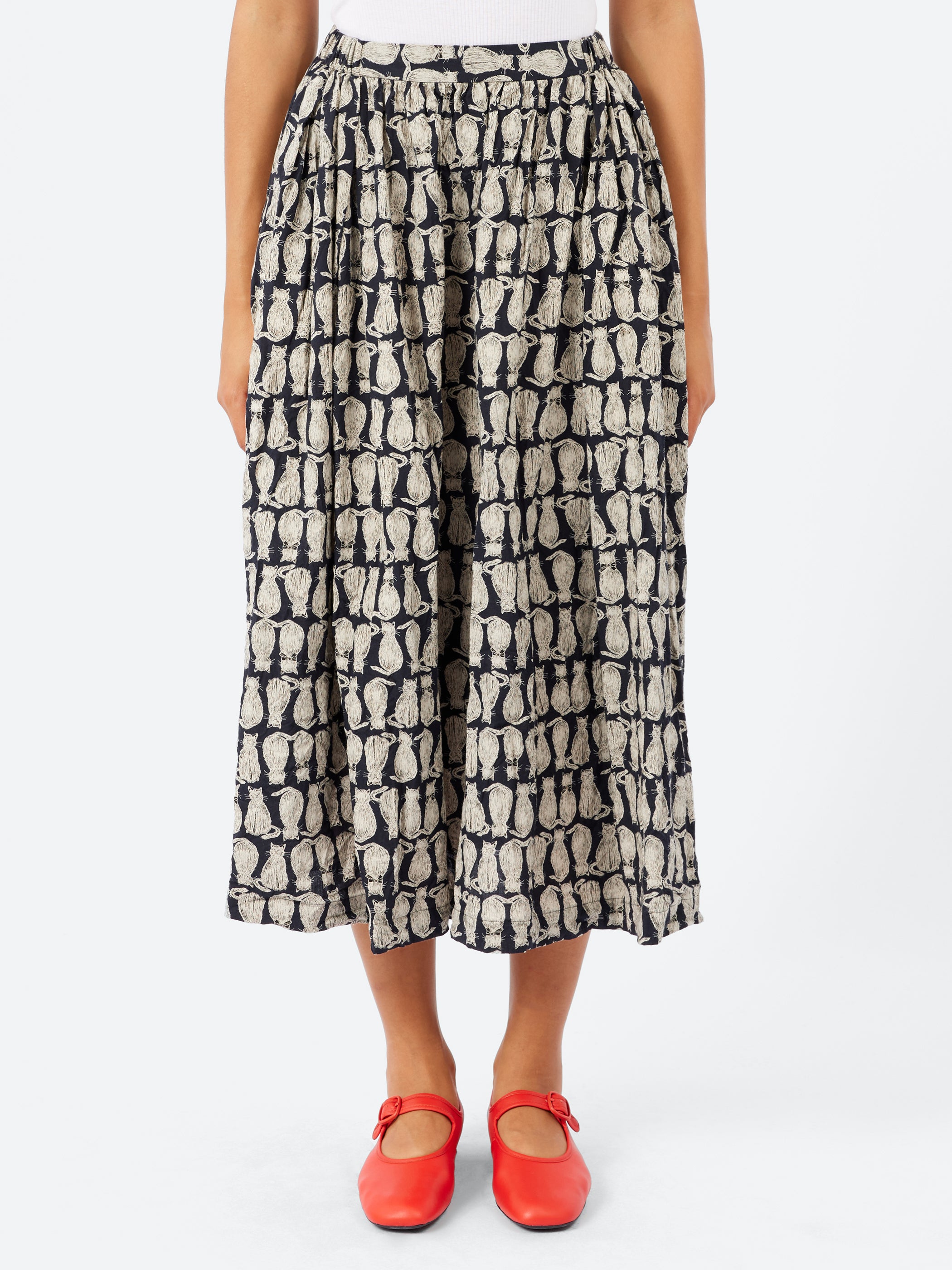Cat Patrol Print Skirt