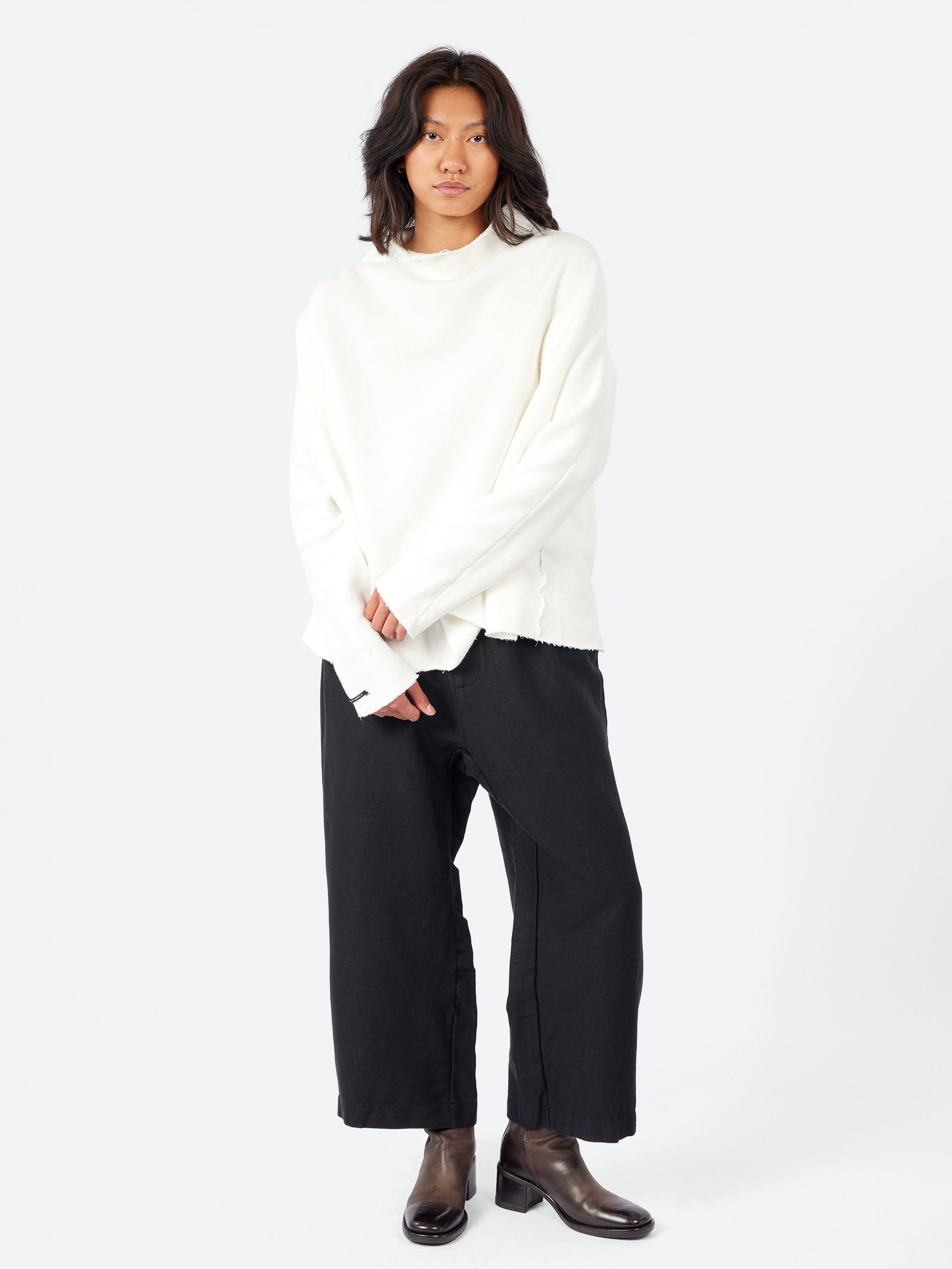 Soft High Neck Sweatshirt