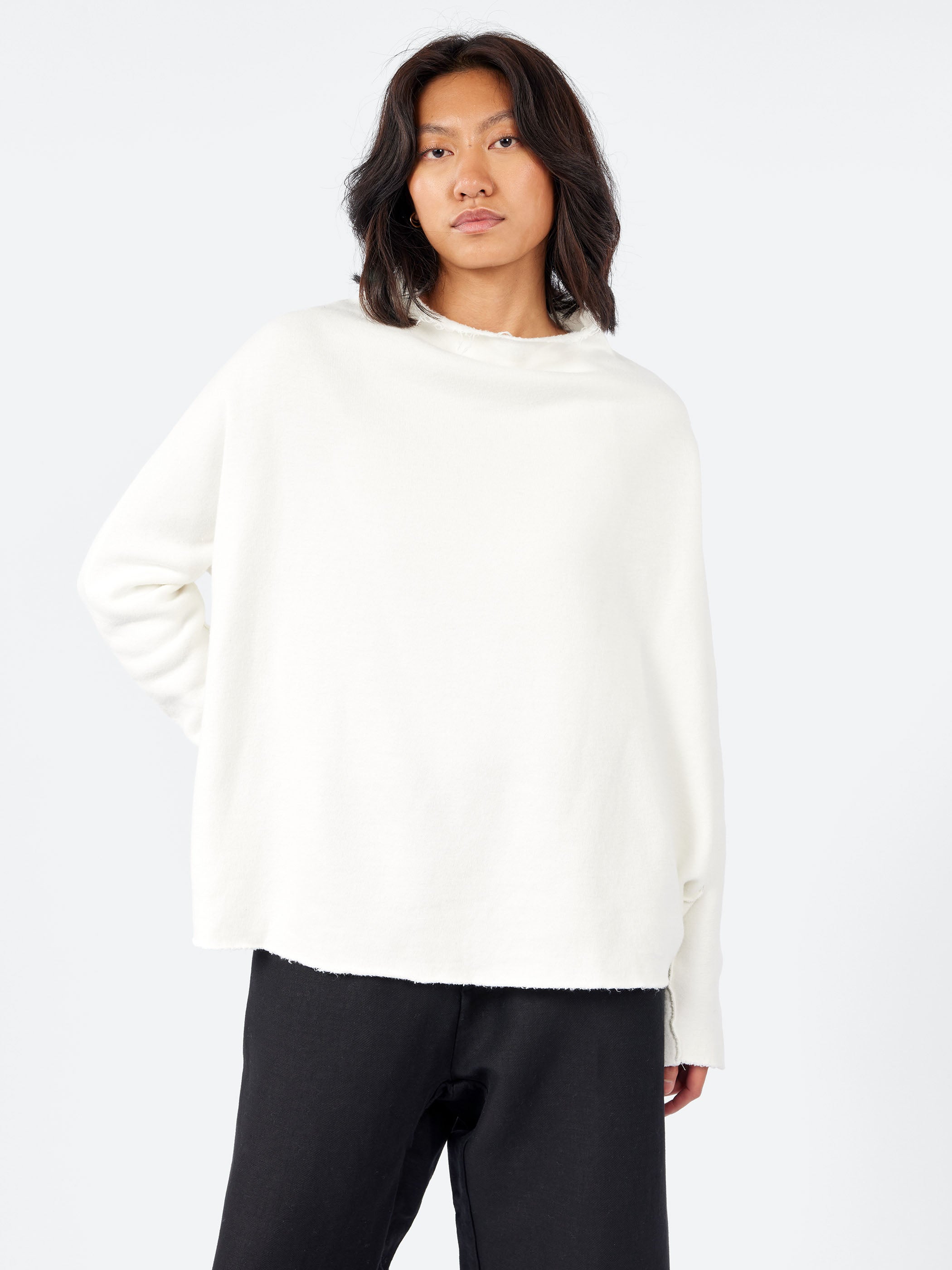 Soft High Neck Sweatshirt