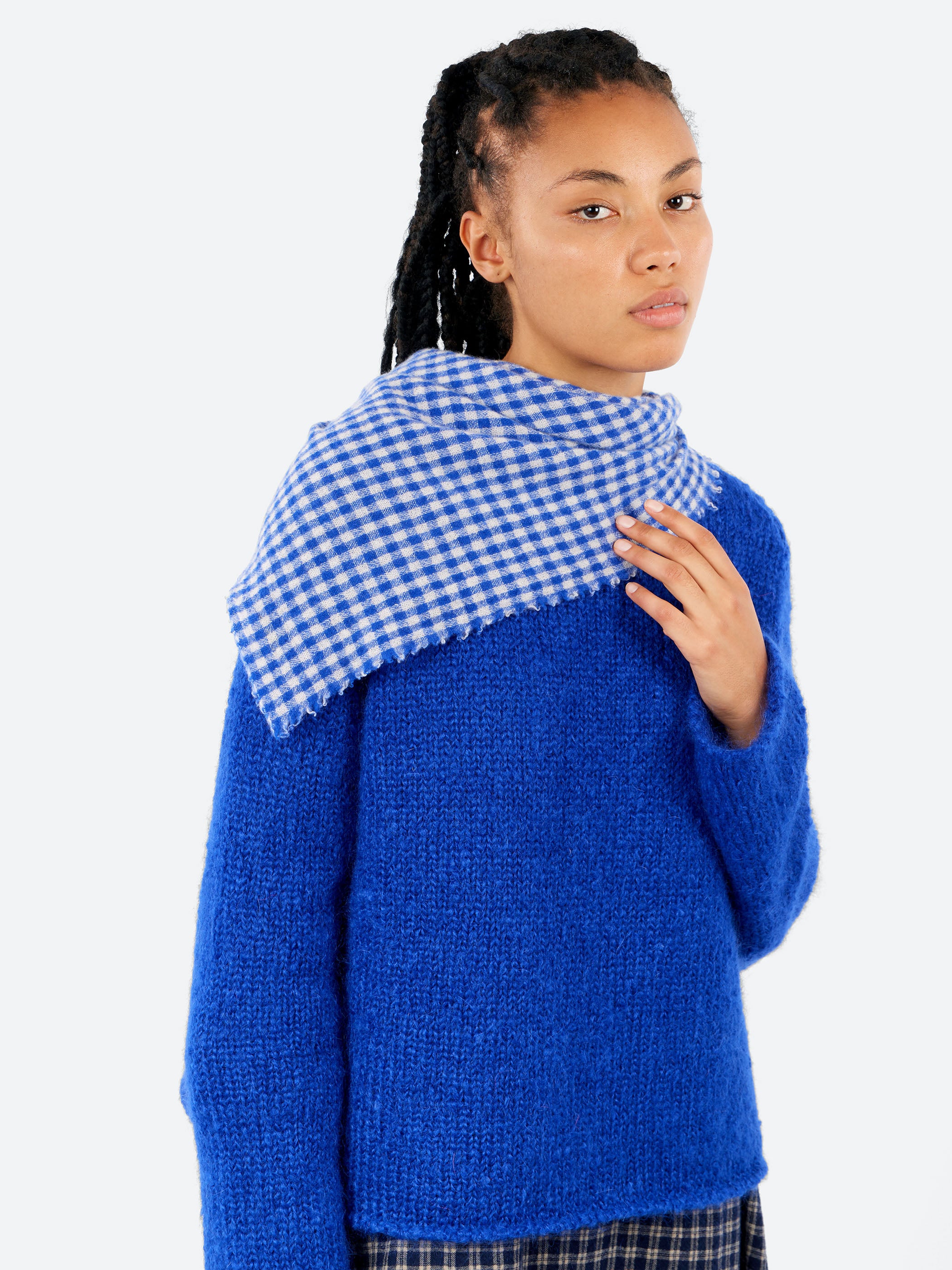 P1909 Gingham Scarf