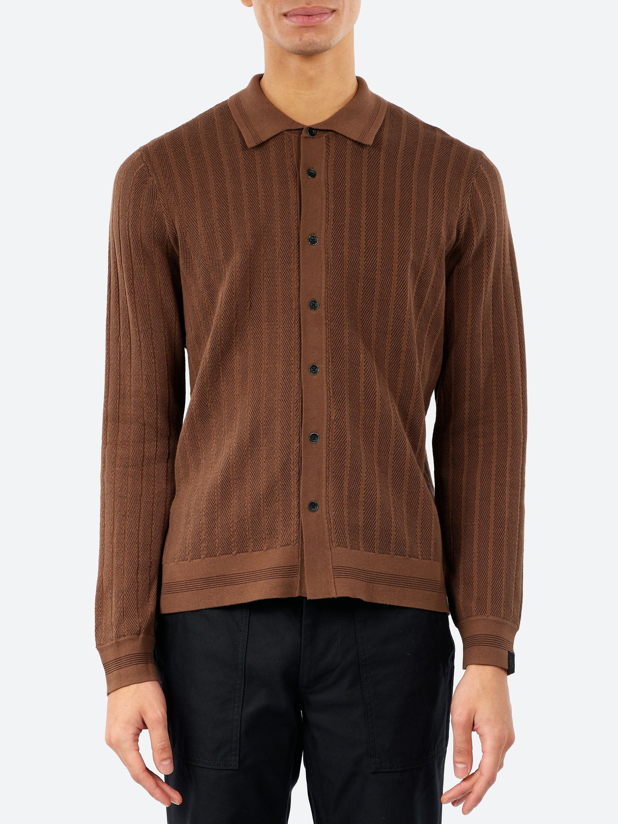 Harvey Ribbed Knit Shirt