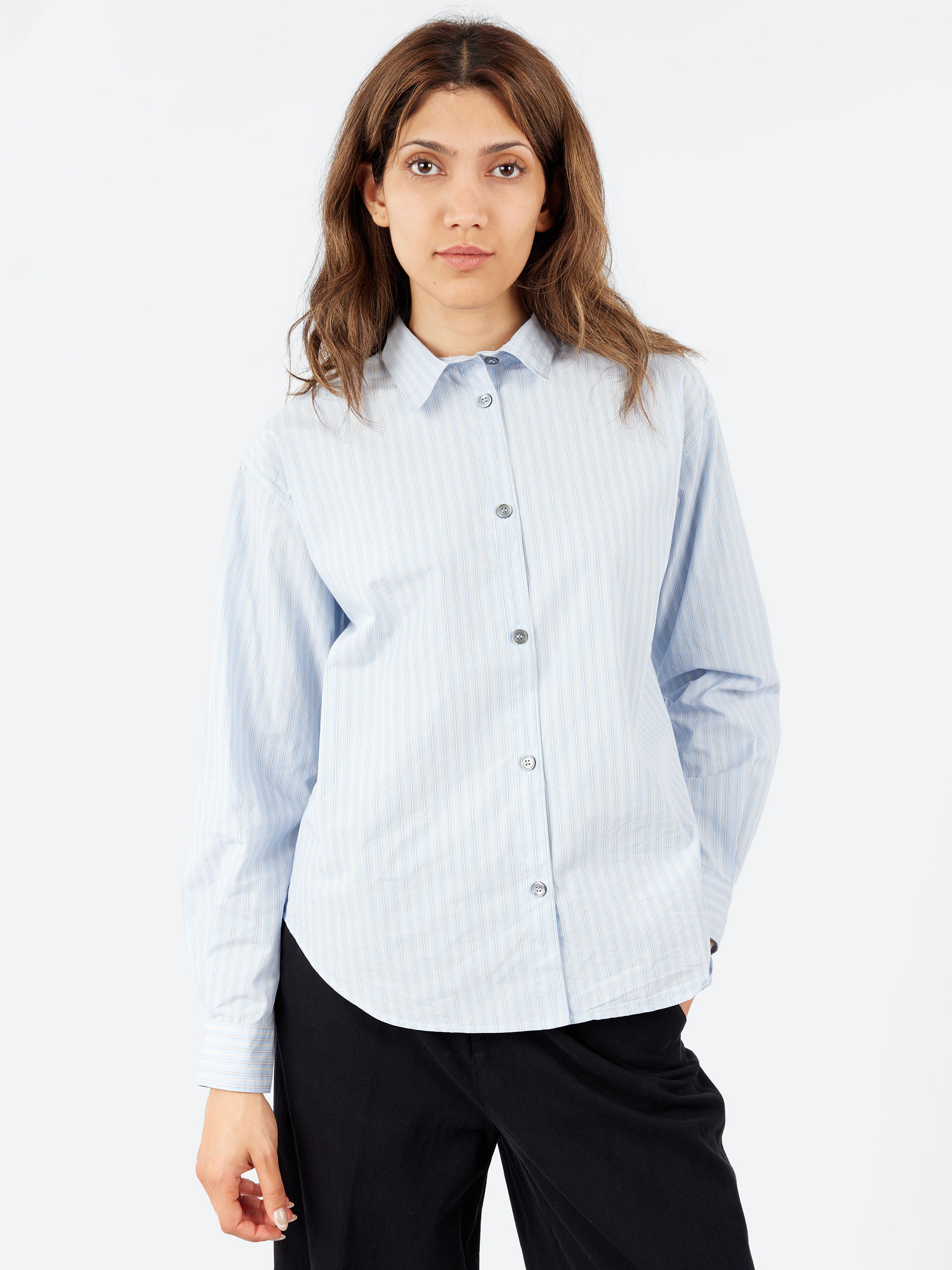 Striped Poplin Shirt