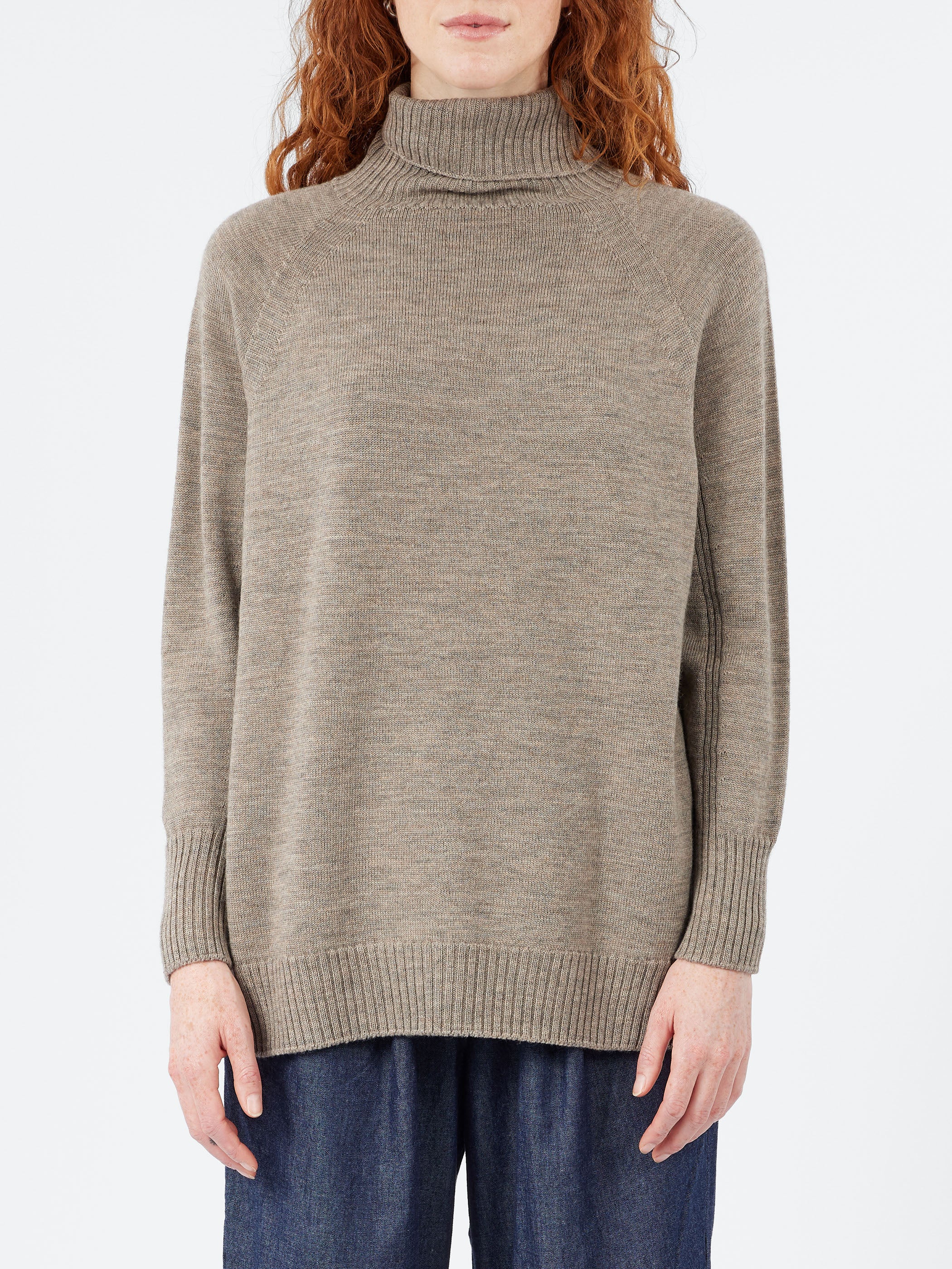 Raglan Sleeve Turtleneck