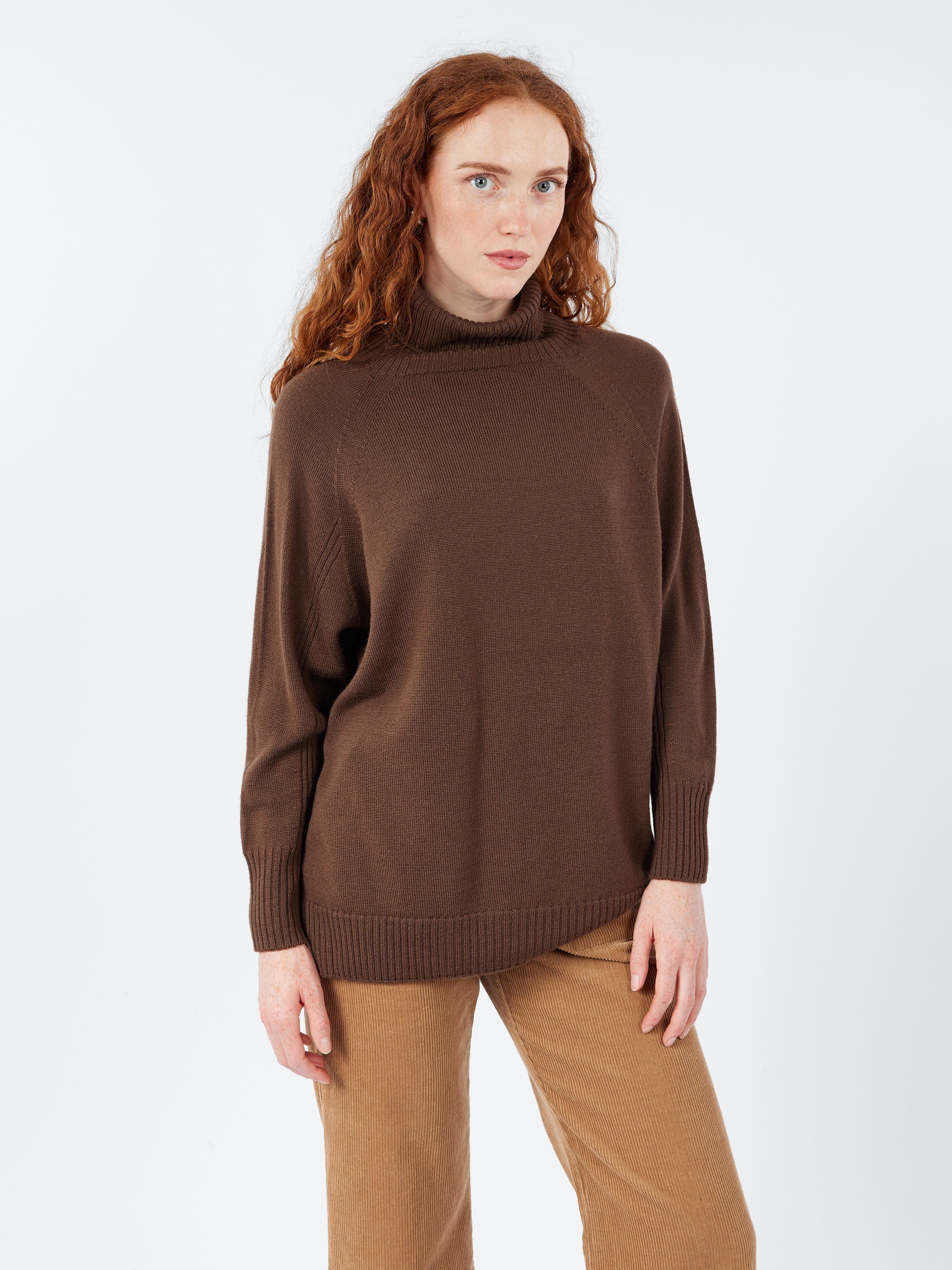 Raglan Sleeve Turtleneck