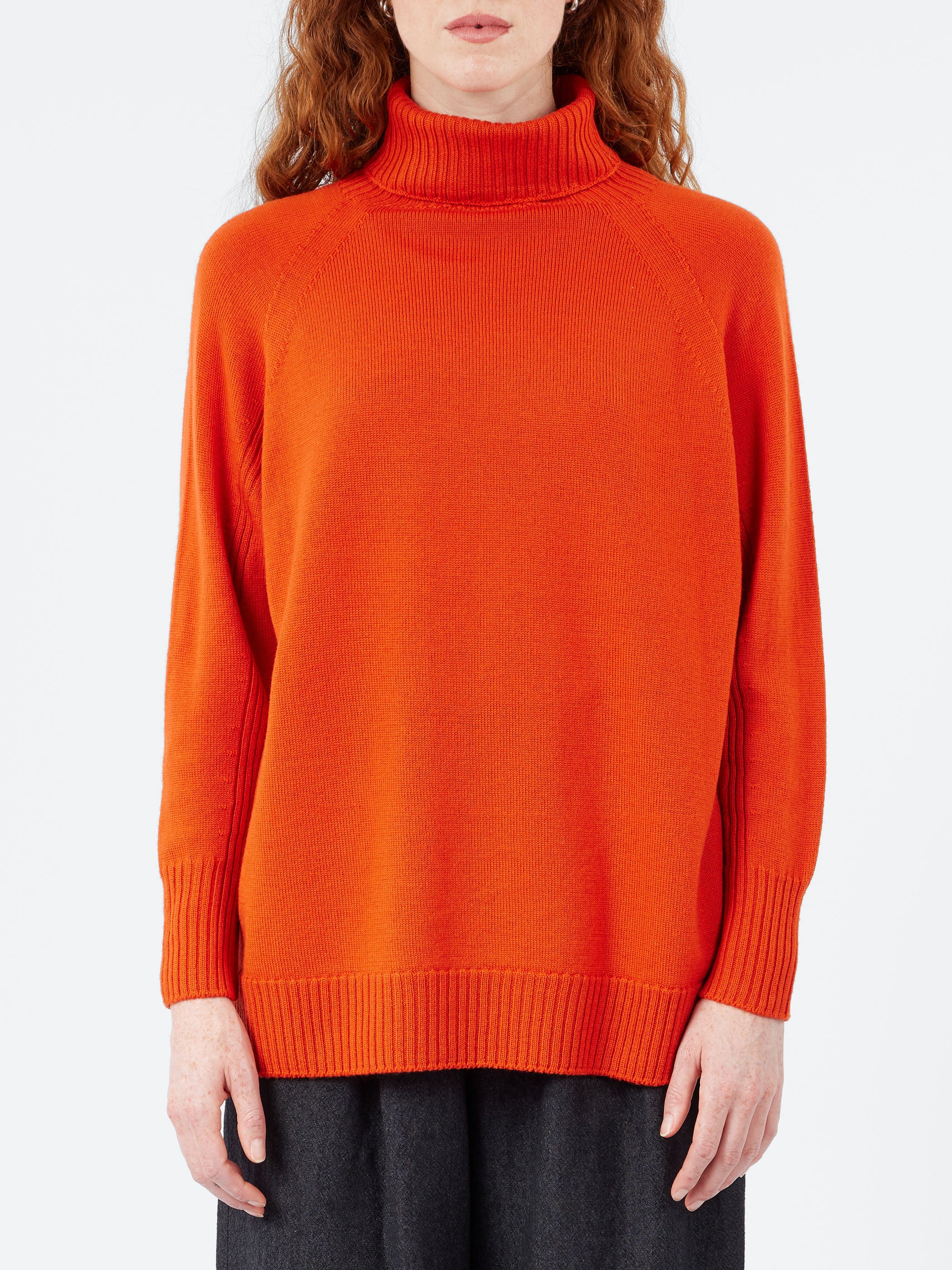 Raglan Sleeve Turtleneck