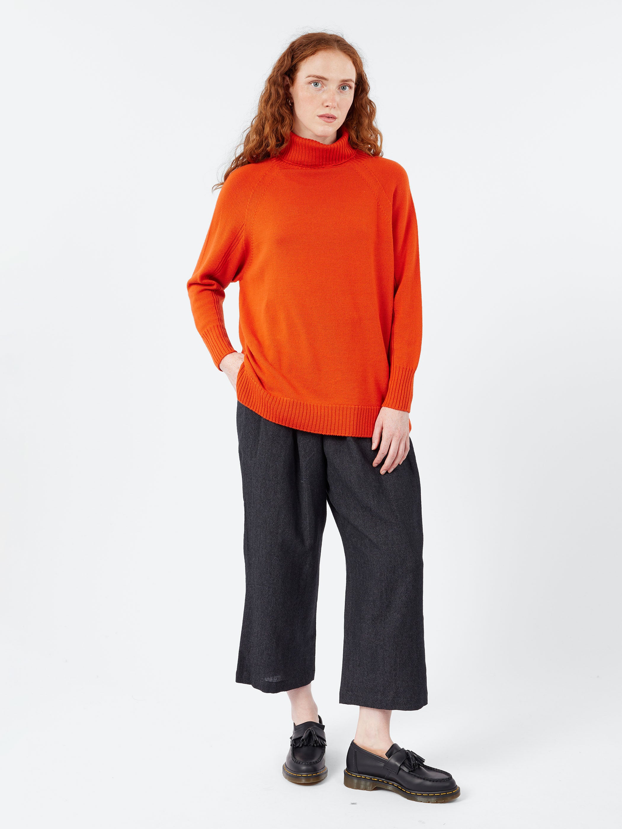 Raglan Sleeve Turtleneck